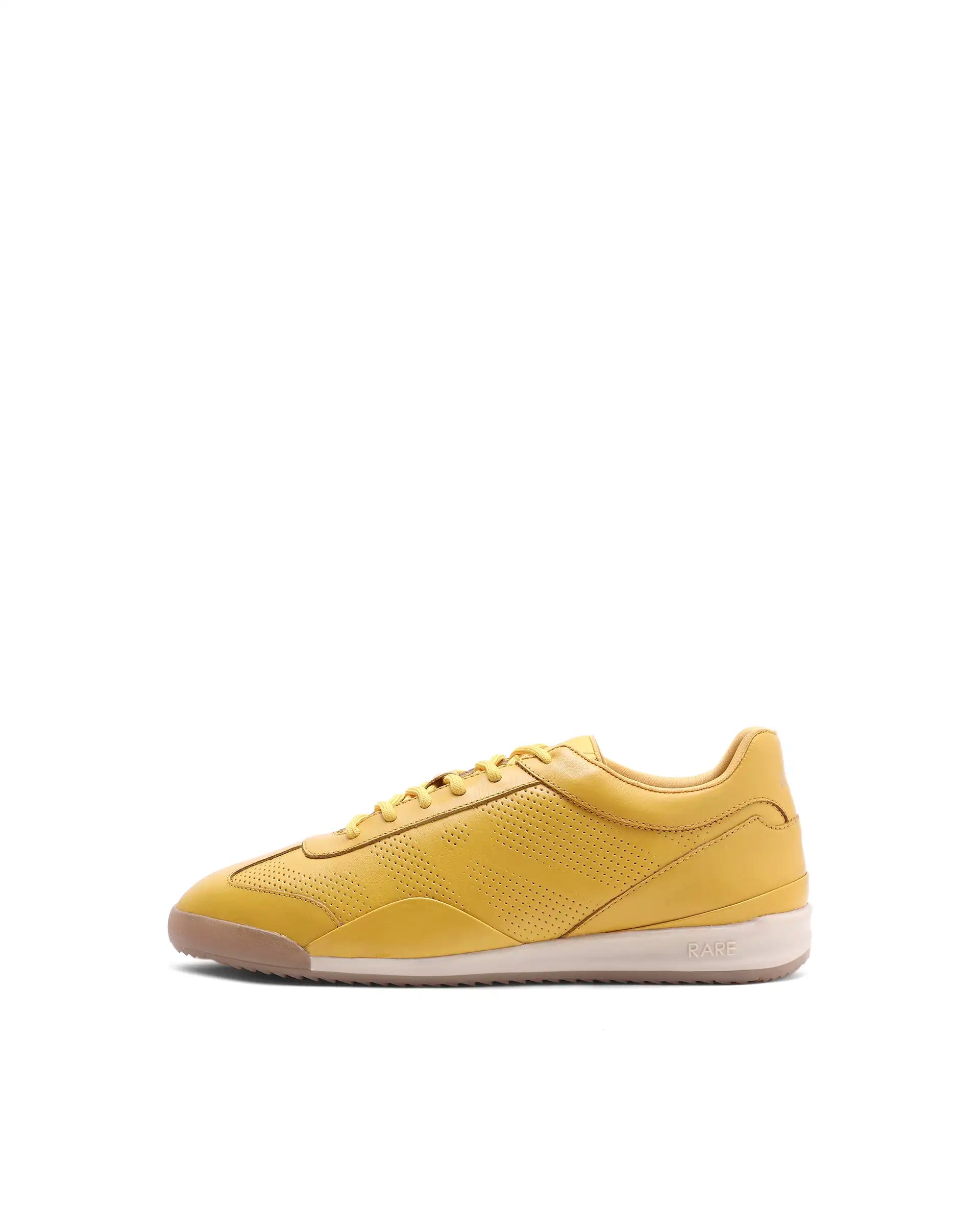 Rare Rabbit Men's Cryon Yellow Leather Sneaker