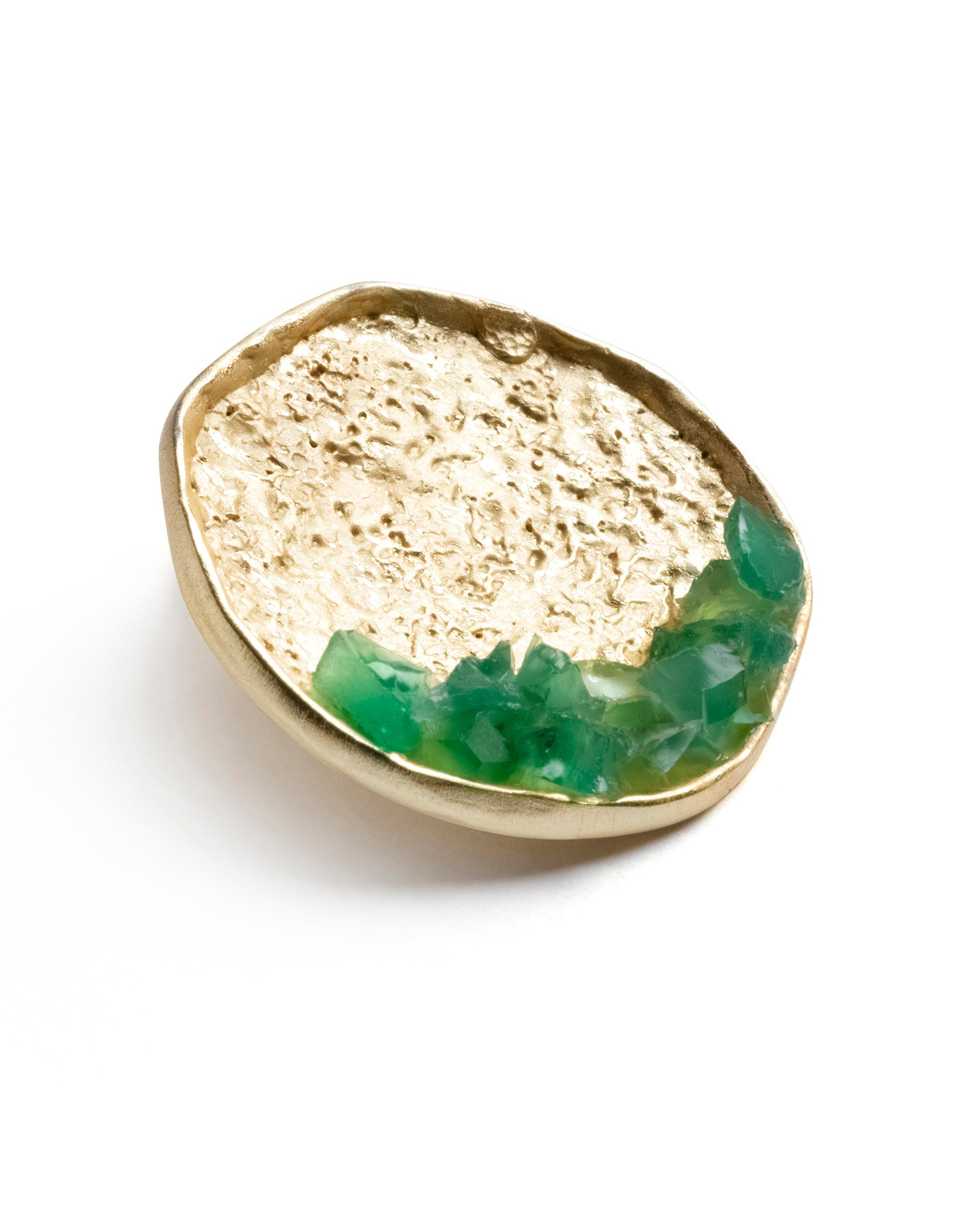 Rareism Women Candy Green Gold Earring