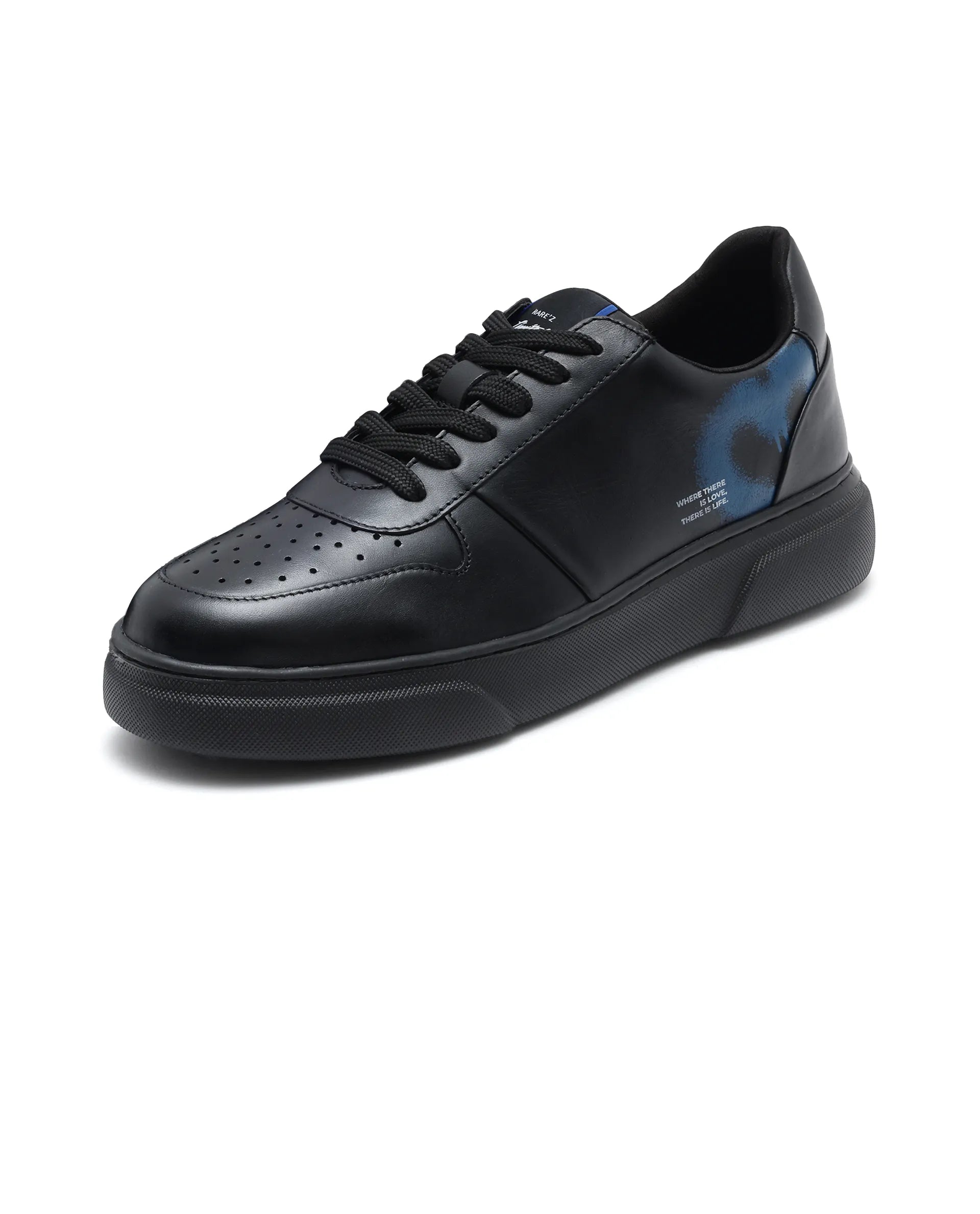 Rare Rabbit Men Deric-Fs1 Black Lace-Up Shoes