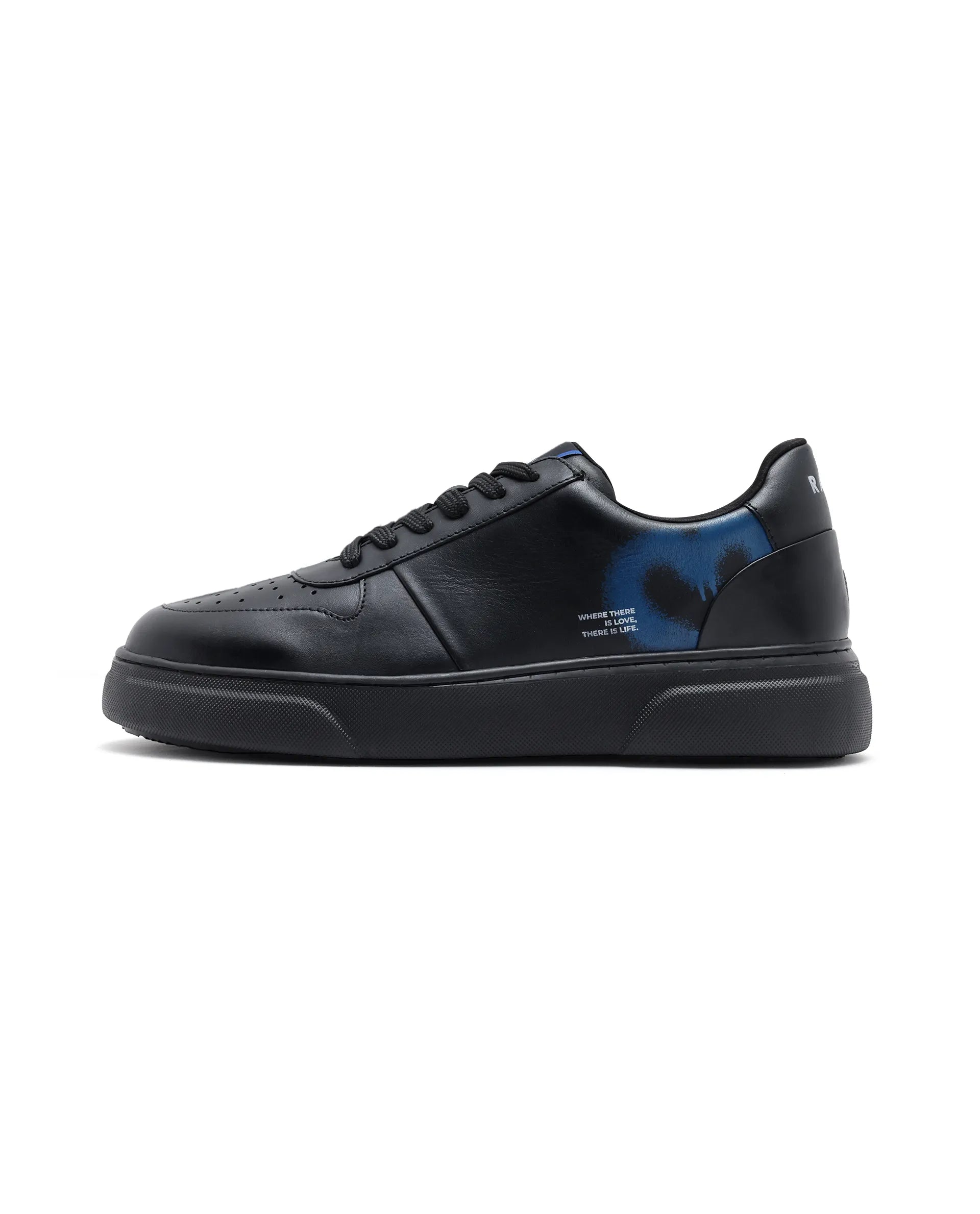 Rare Rabbit Men Deric-Fs1 Black Lace-Up Shoes