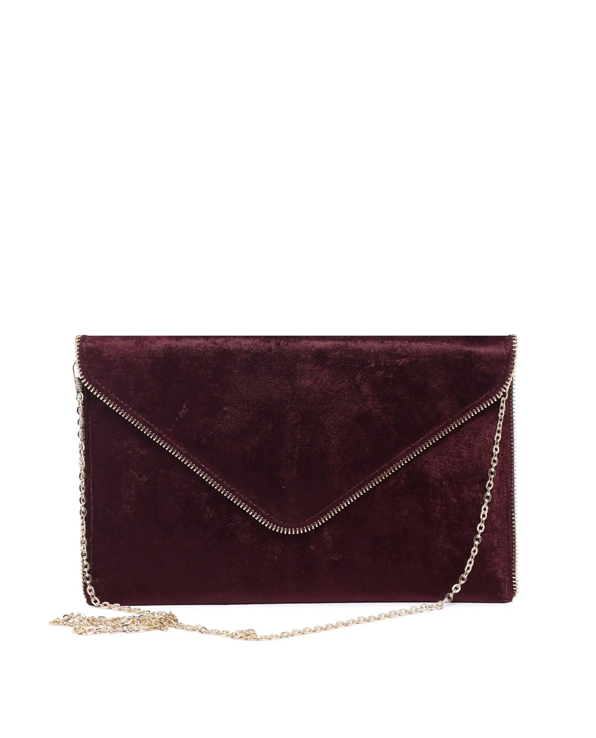 Rareism Women Diva Dark Maroon Plain Bag