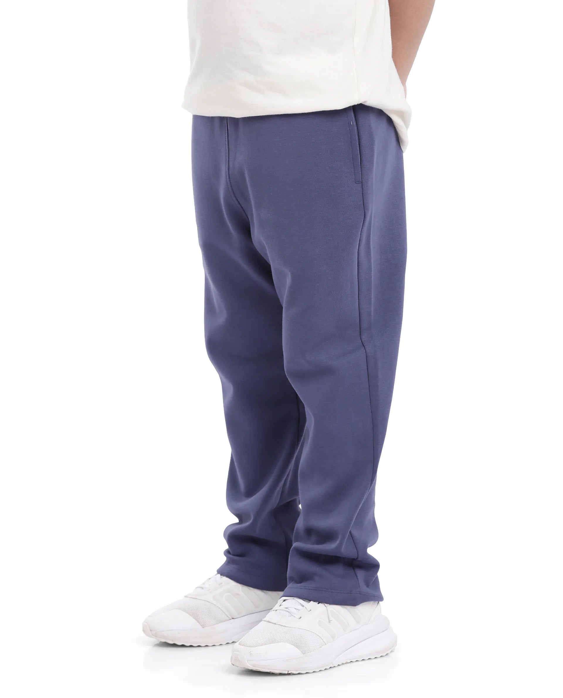 Rare Ones Kids Divo Dusky Purple Cotton Poly Drawstring Solid Trackpant