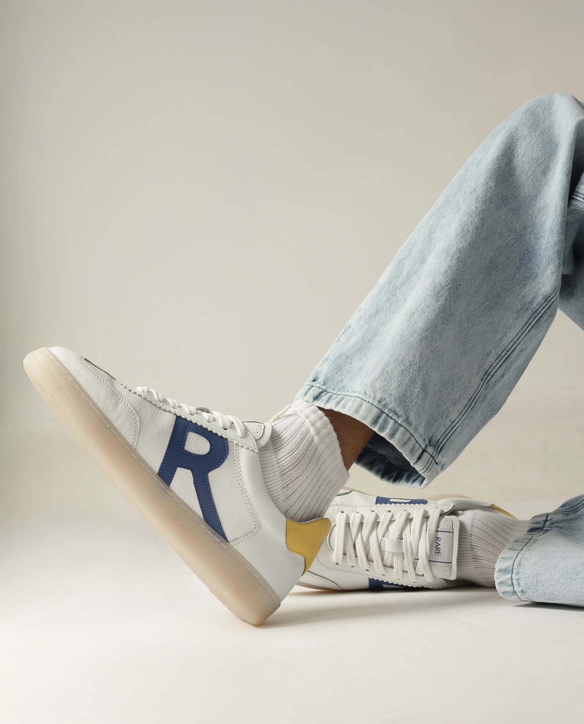 Rare Rabbit Men Dorset Navy Lace-Up Closure Shoes