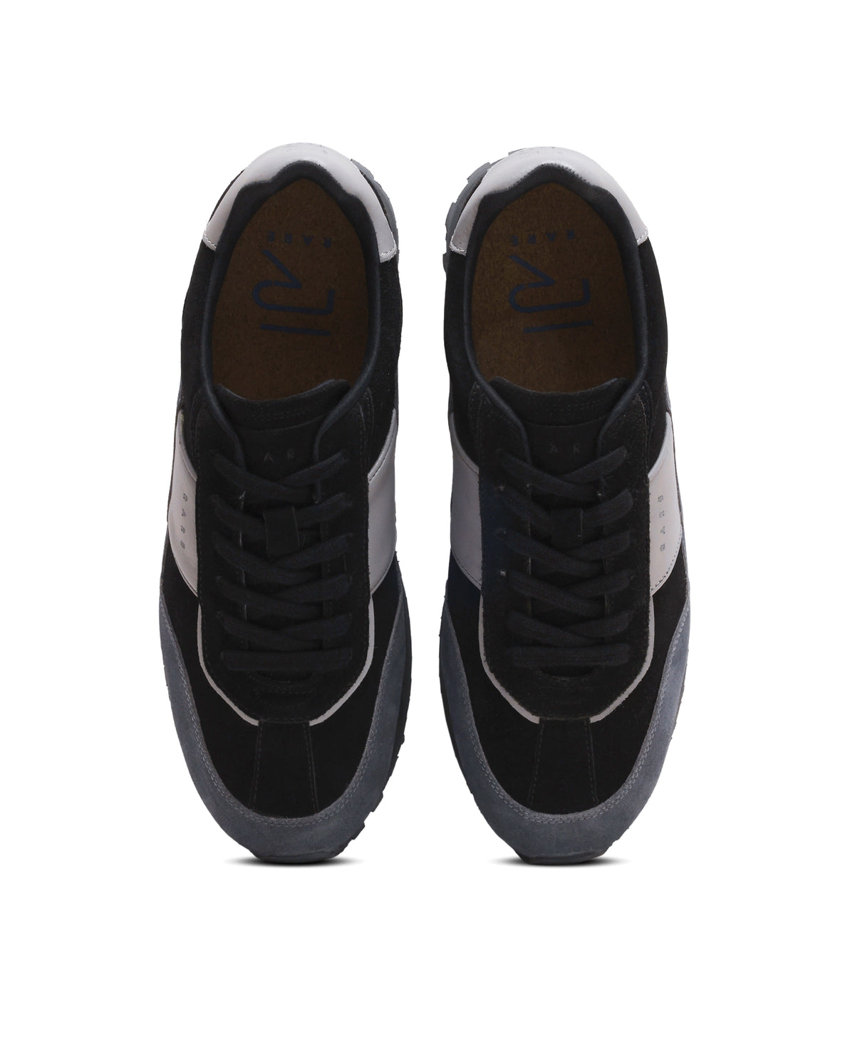 Rarez Men's Dramz Primary Black Leather Leather Sneaker