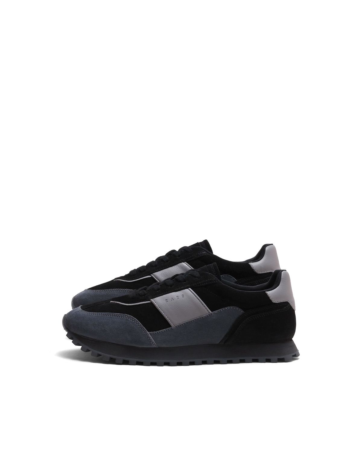 Rarez Men's Dramz Primary Black Leather Leather Sneaker