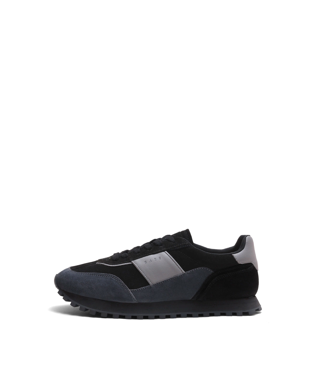 Rarez Men's Dramz Primary Black Leather Leather Sneaker