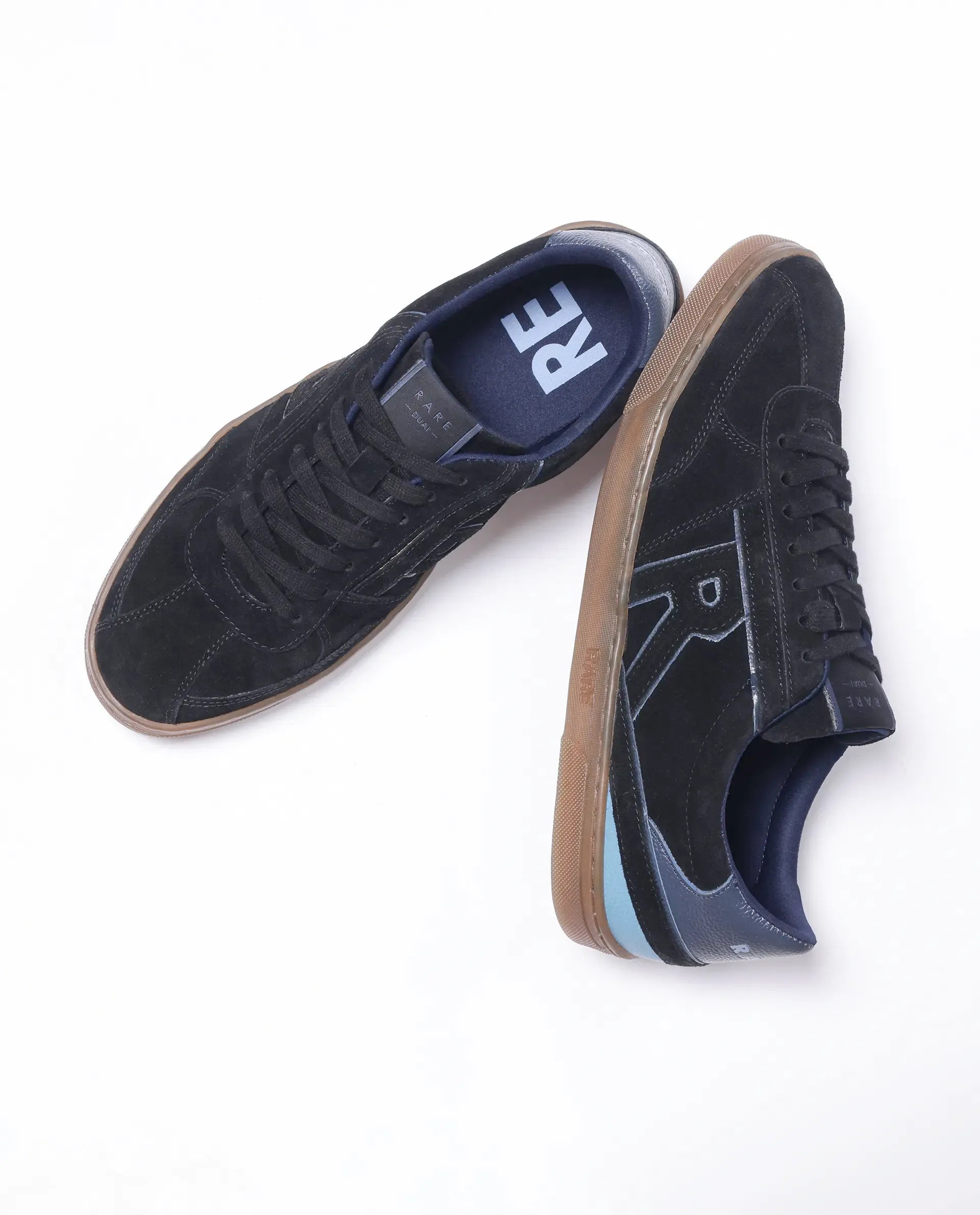 Rare Rabbit Men Duai Black Lace-Up Closure Sneaker