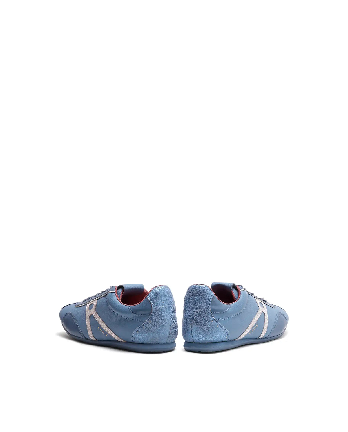 Rarez Men's Dust Light Sky Blue Leather Regular Sneaker