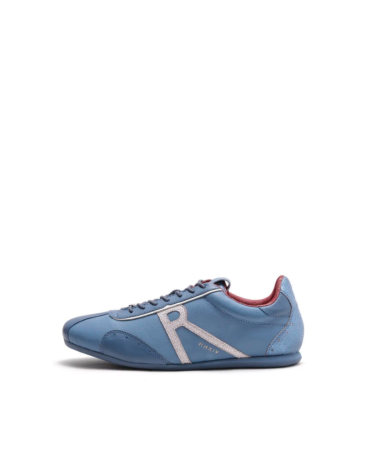 Rarez Men's Dust Light Sky Blue Leather Regular Sneaker
