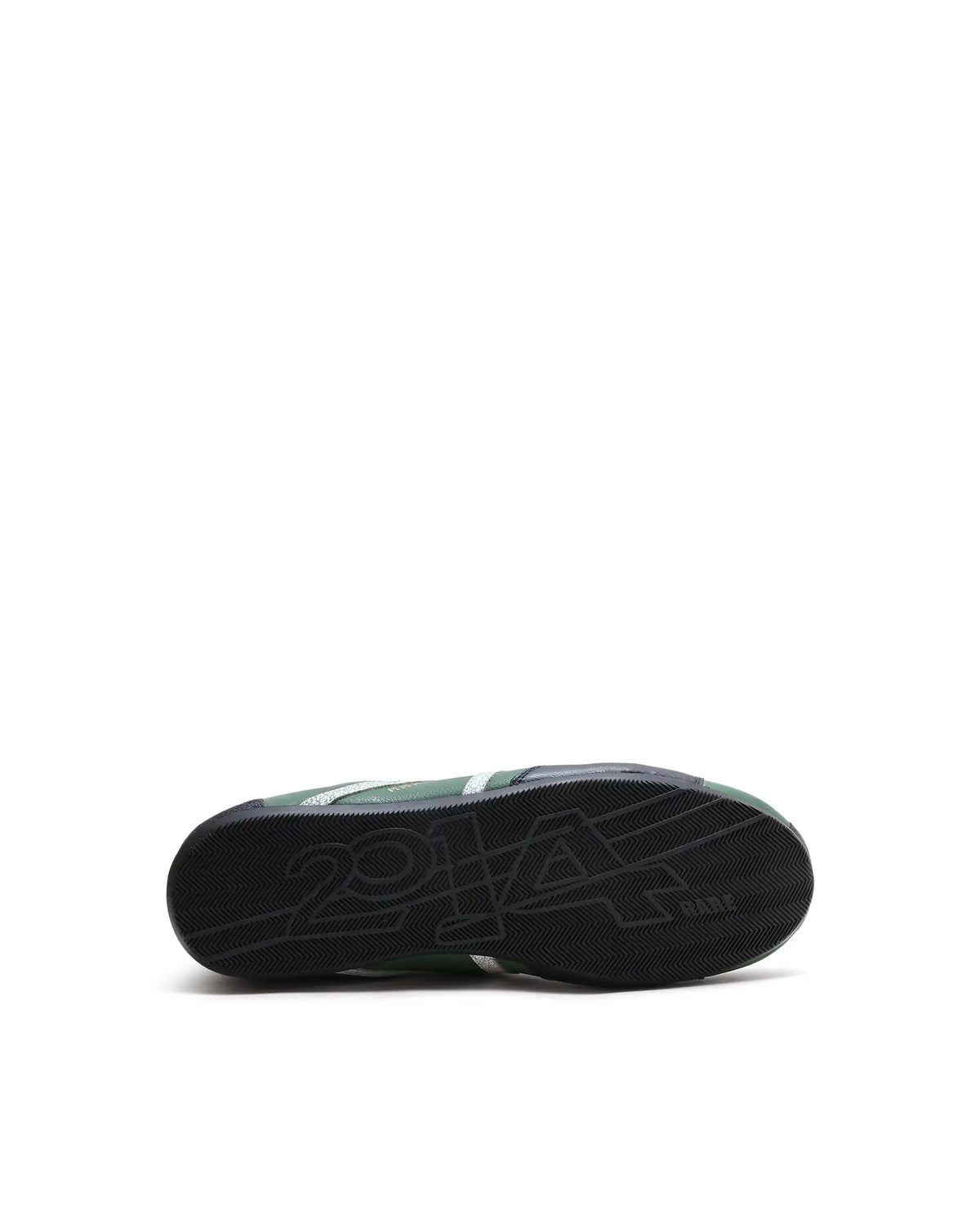 Rarez Men's Dust Primary Green Leather Regular Sneaker