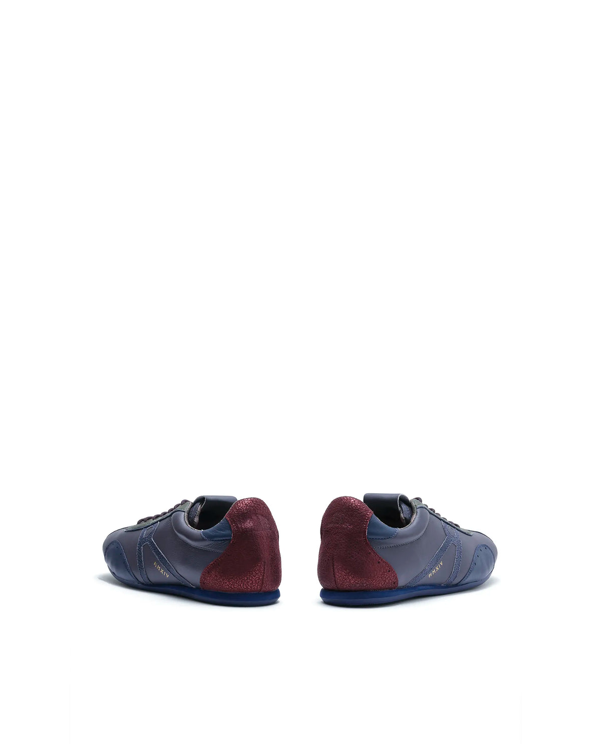 Rarez Men's Dust Dusky Purple Leather Regular Sneaker