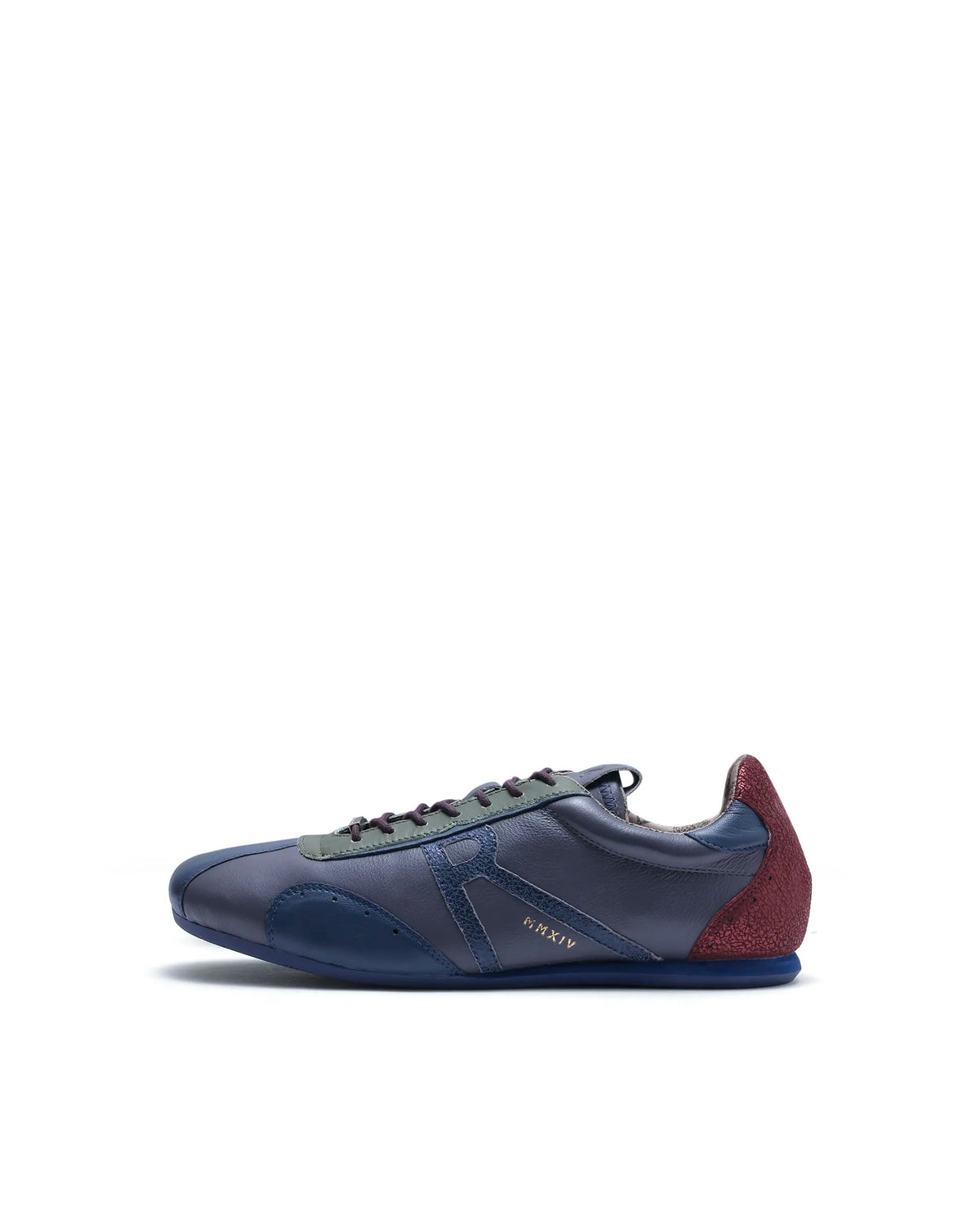 Rarez Men's Dust Dusky Purple Leather Regular Sneaker