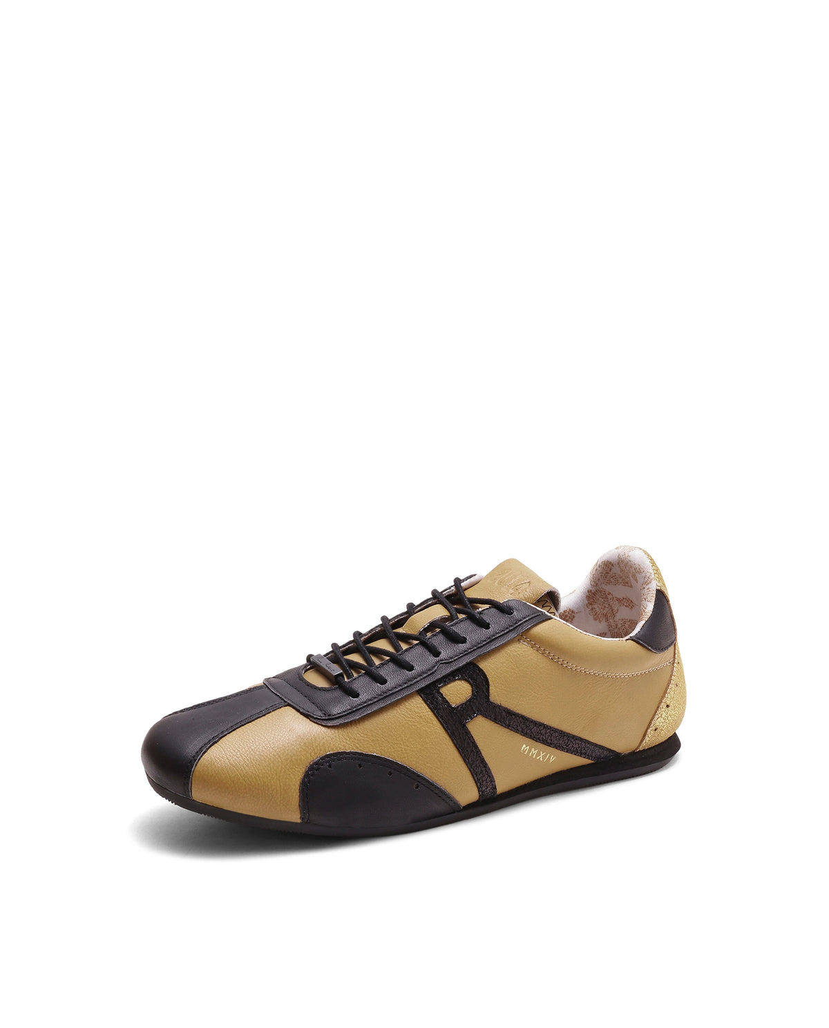 Rarez Men's Dust Primary Mustard Leather Regular Sneaker
