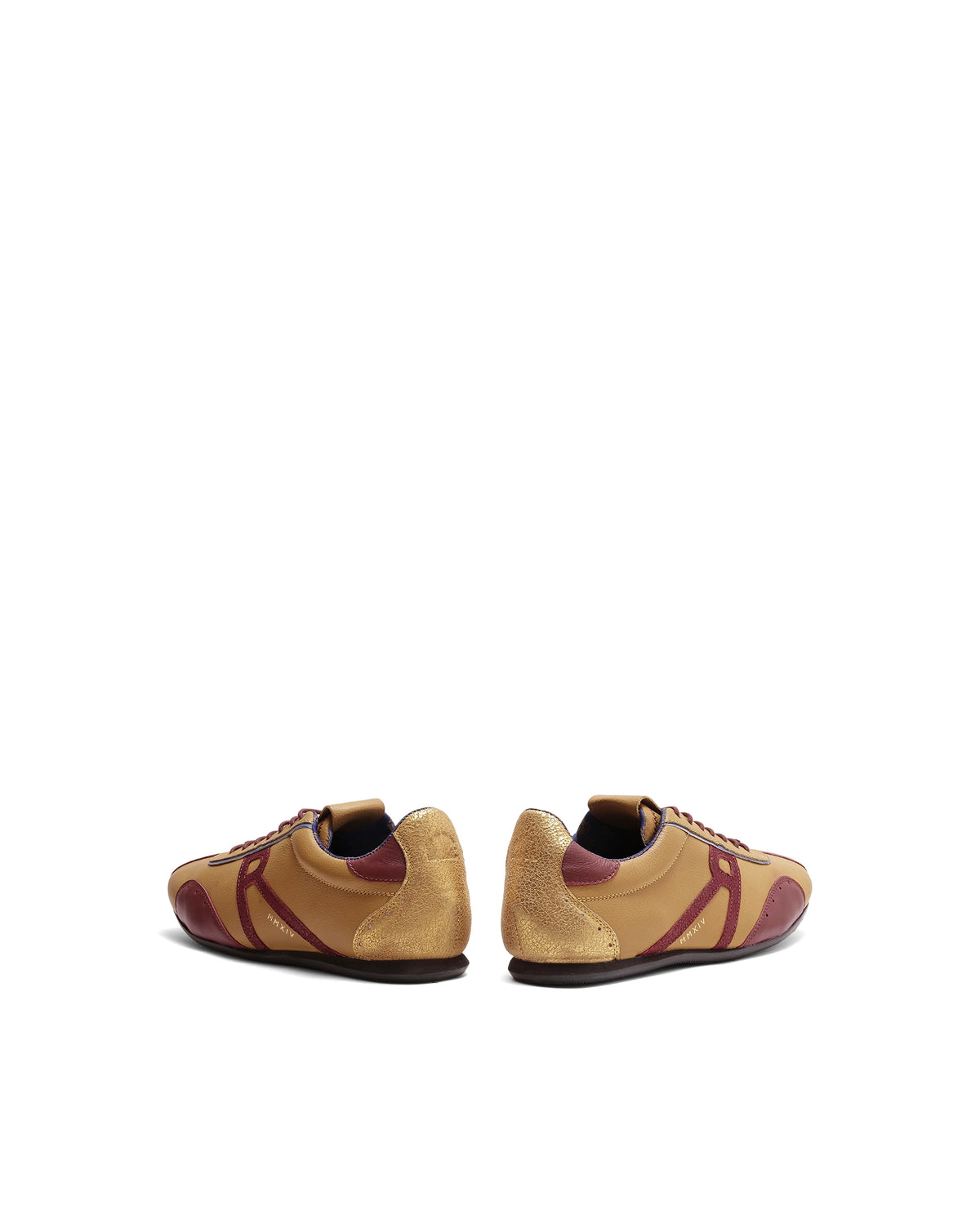 Rarez Men's Dust Primary Mustard Red Leather Regular Sneaker