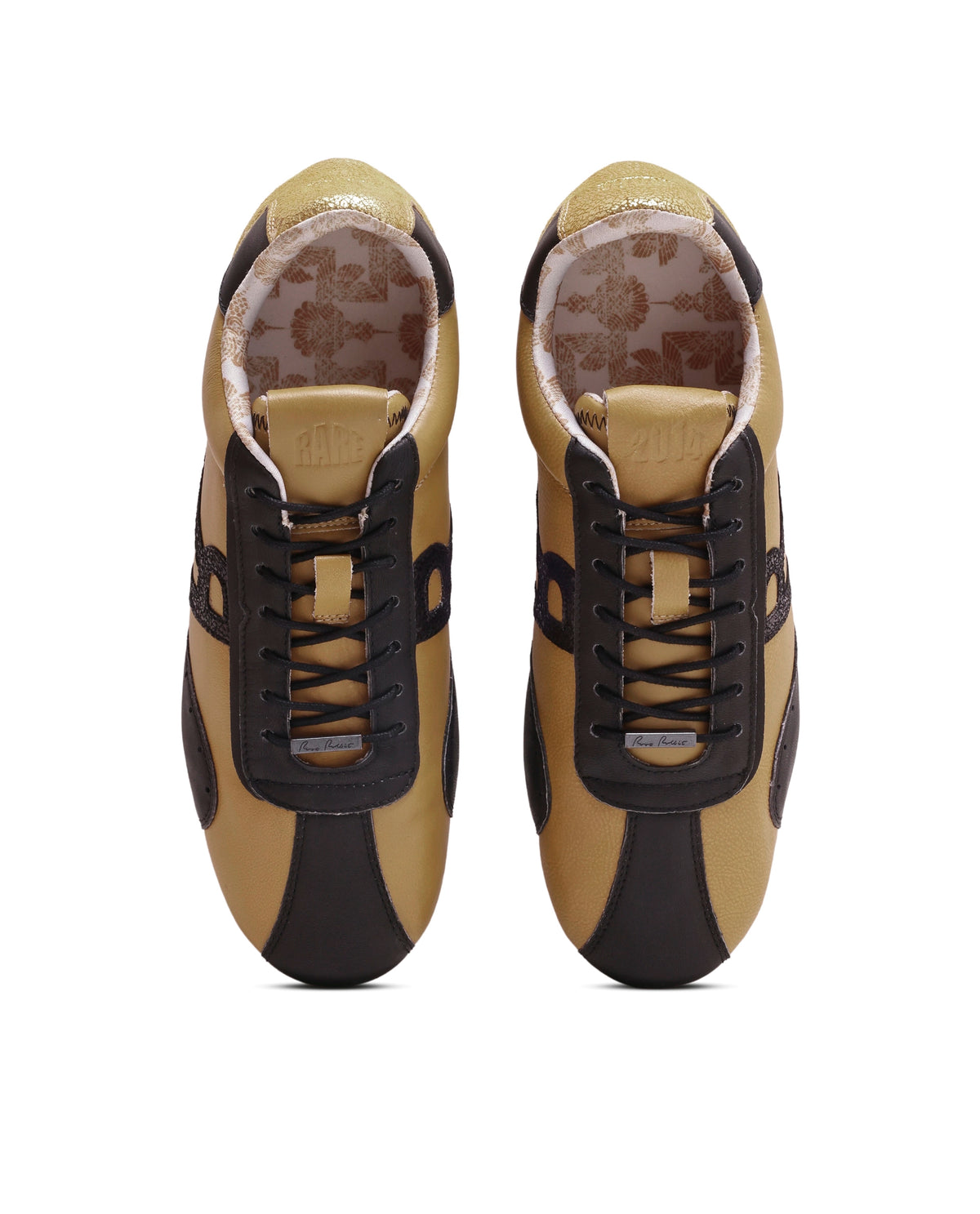 Rarez Men's Dust Primary Mustard Leather Regular Sneaker