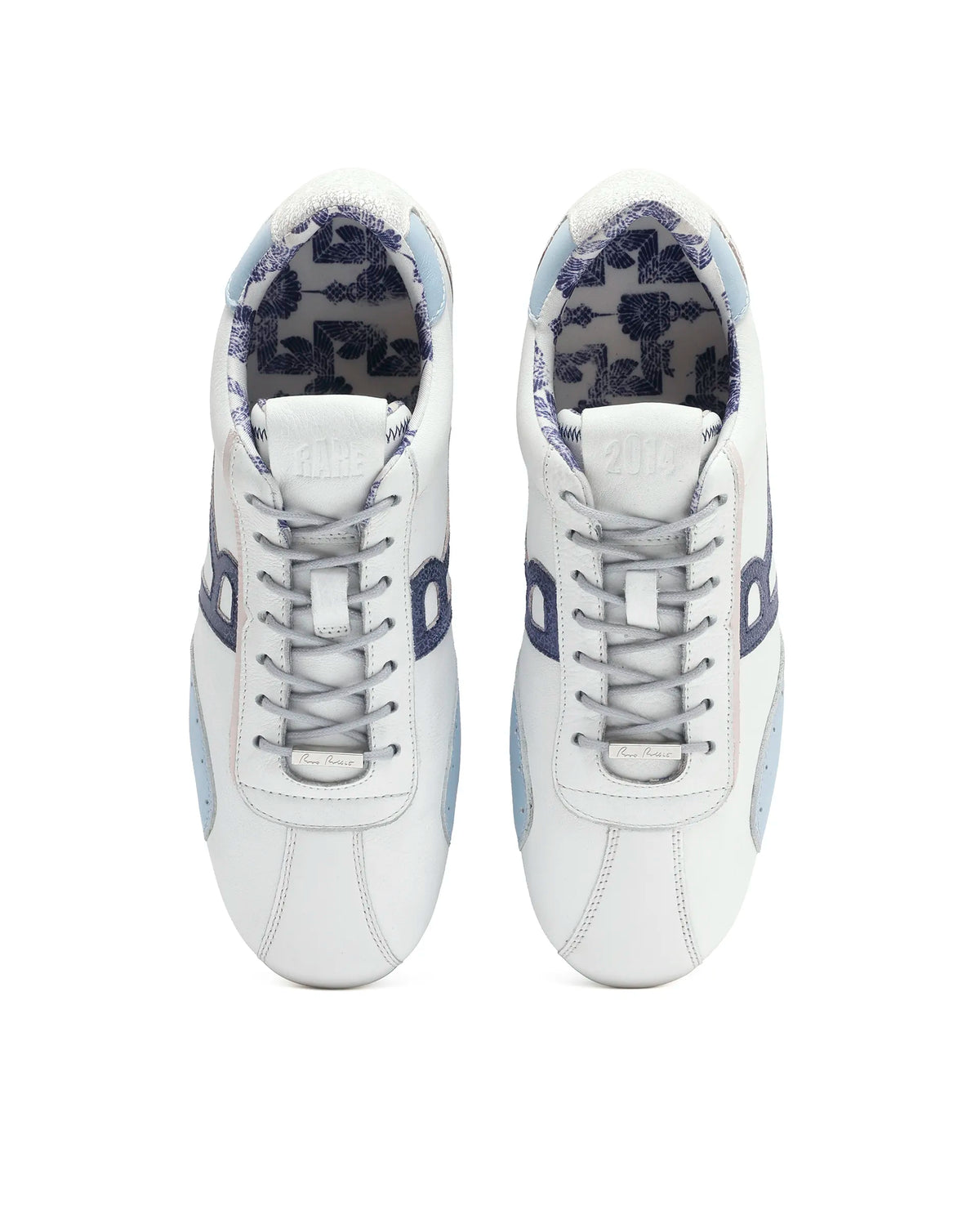 Rarez Men's Dust Primary White Leather Regular Sneaker