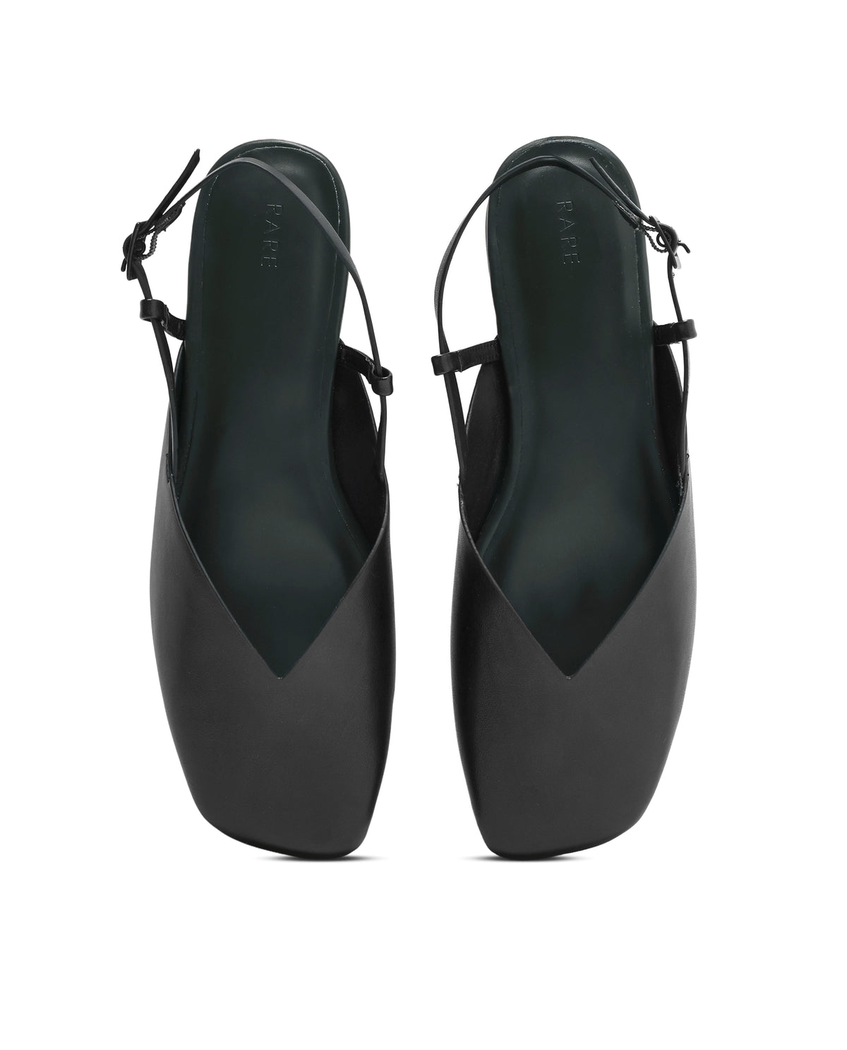 Rarez Women's Elina Black Micro Fiber Flats