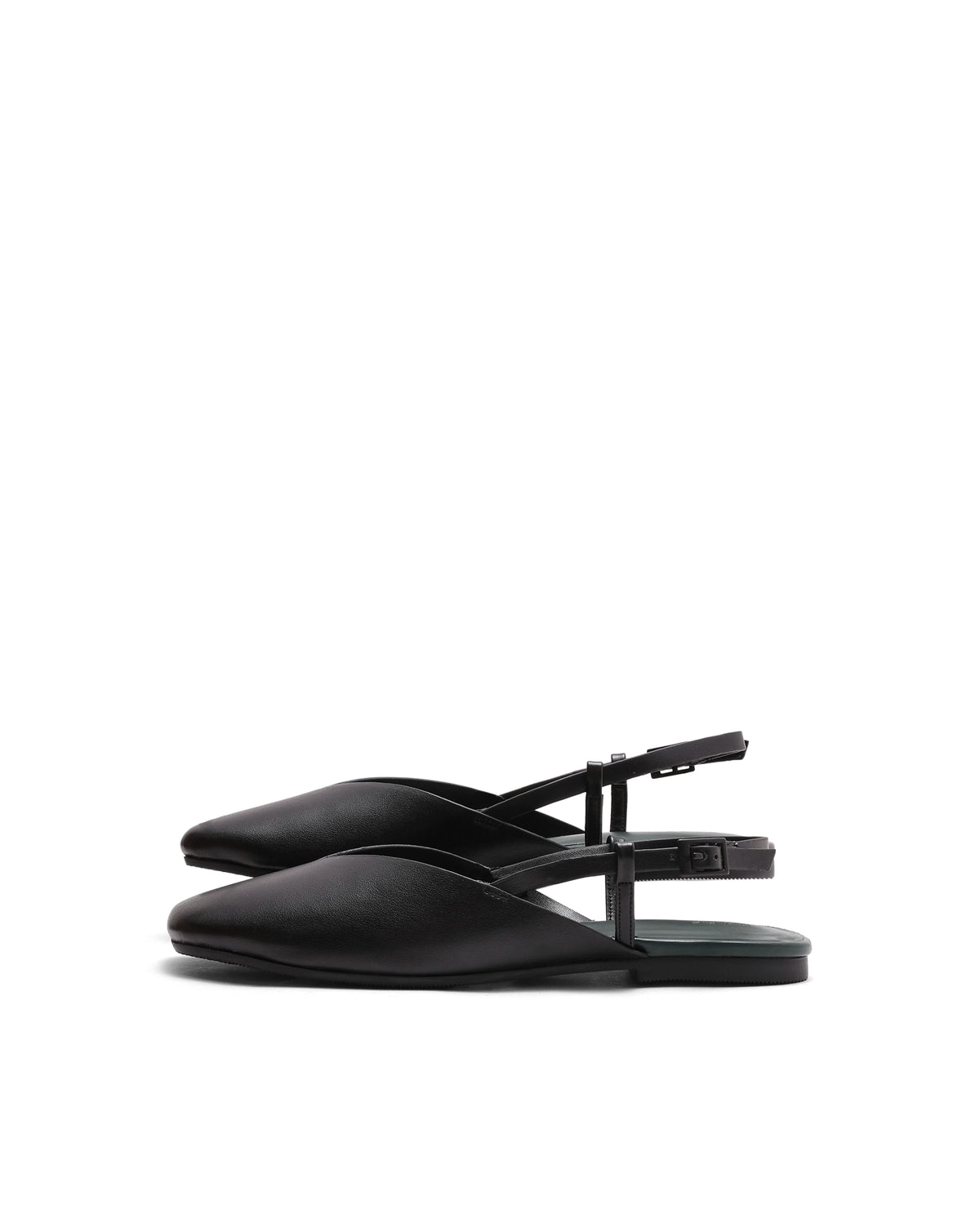 Rarez Women's Elina Black Micro Fiber Flats