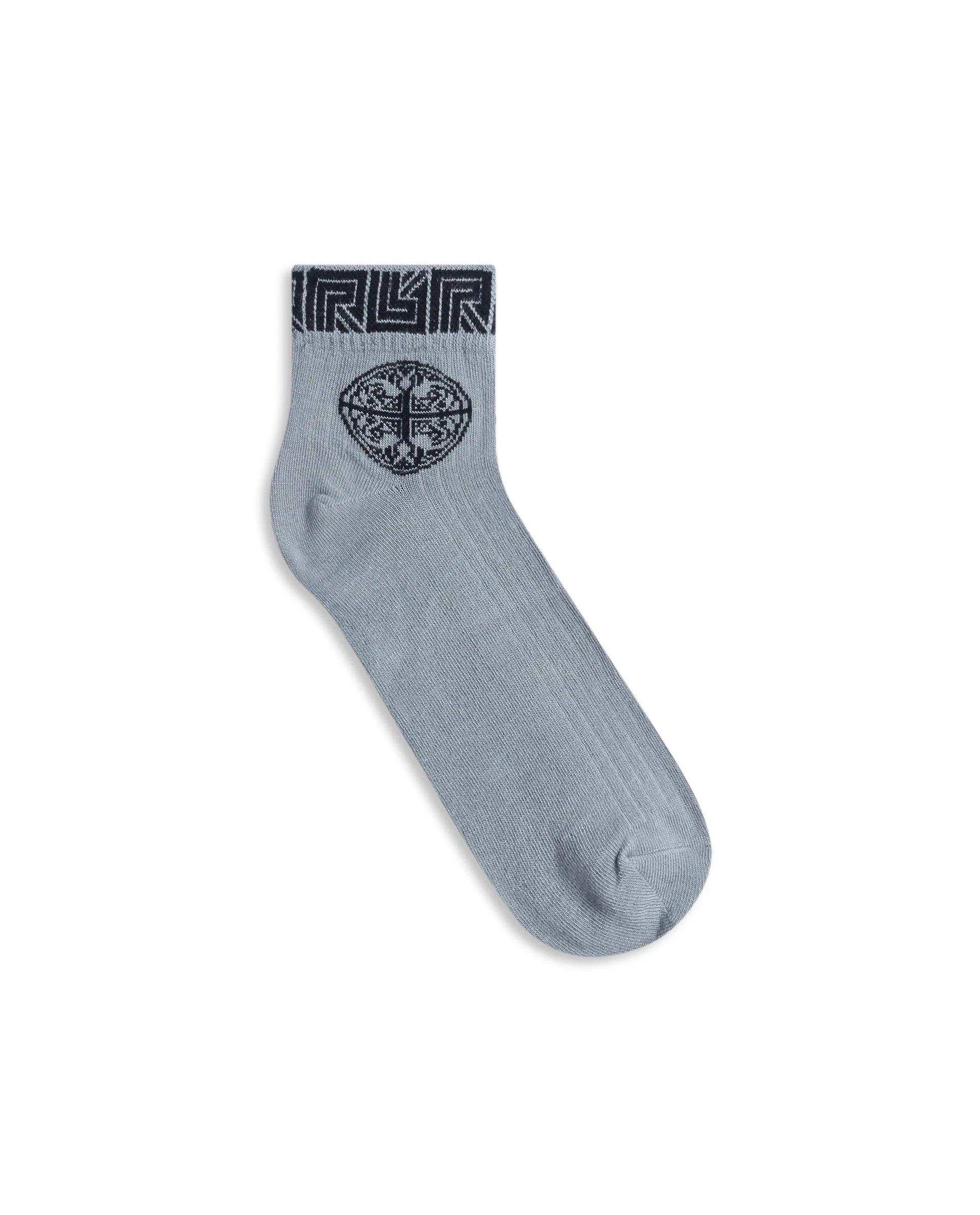 Rare Rabbit Men Emb Assorted High Ankle Socks