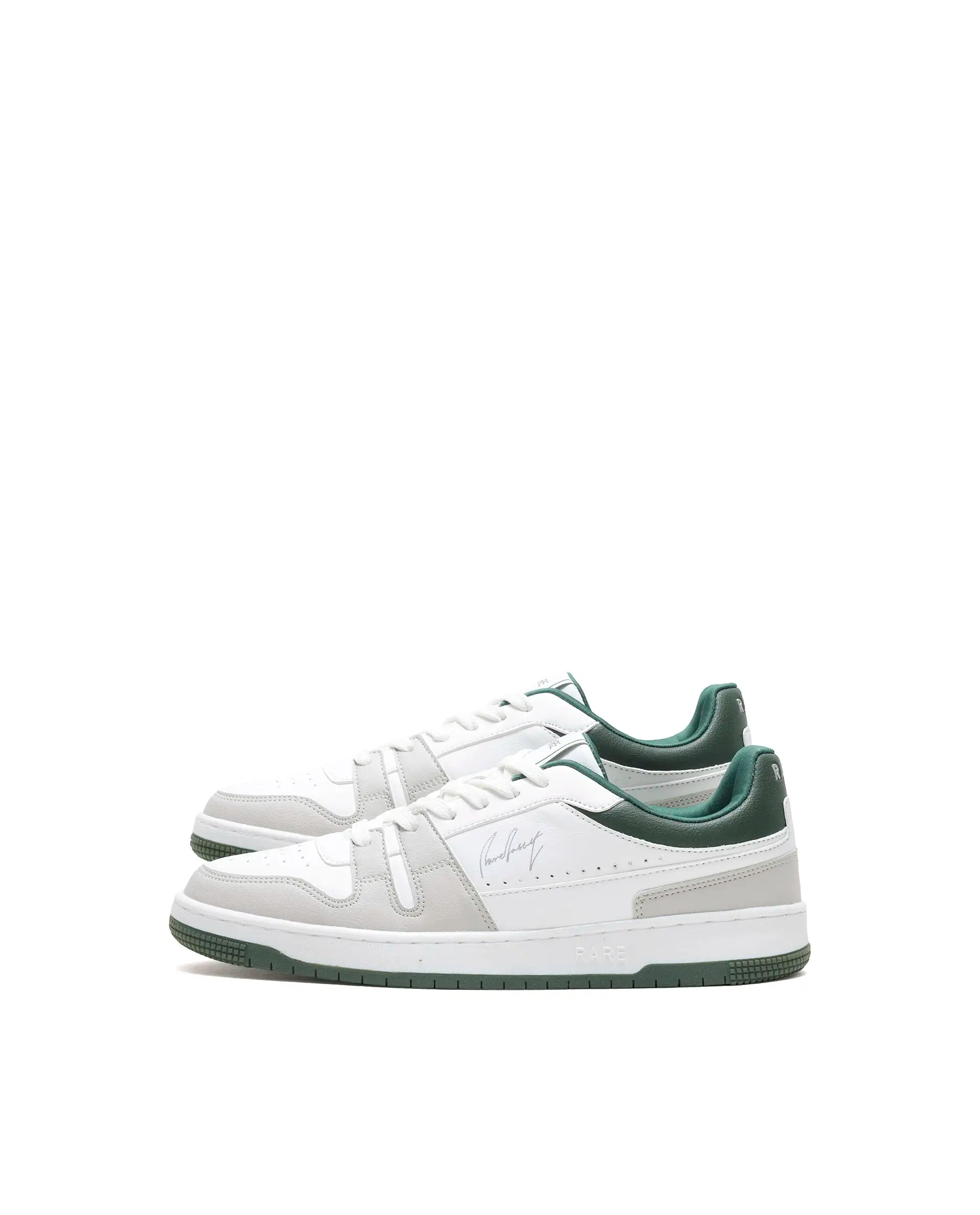 Rare Rabbit Men's Enrik White Micro Fiber Sneaker