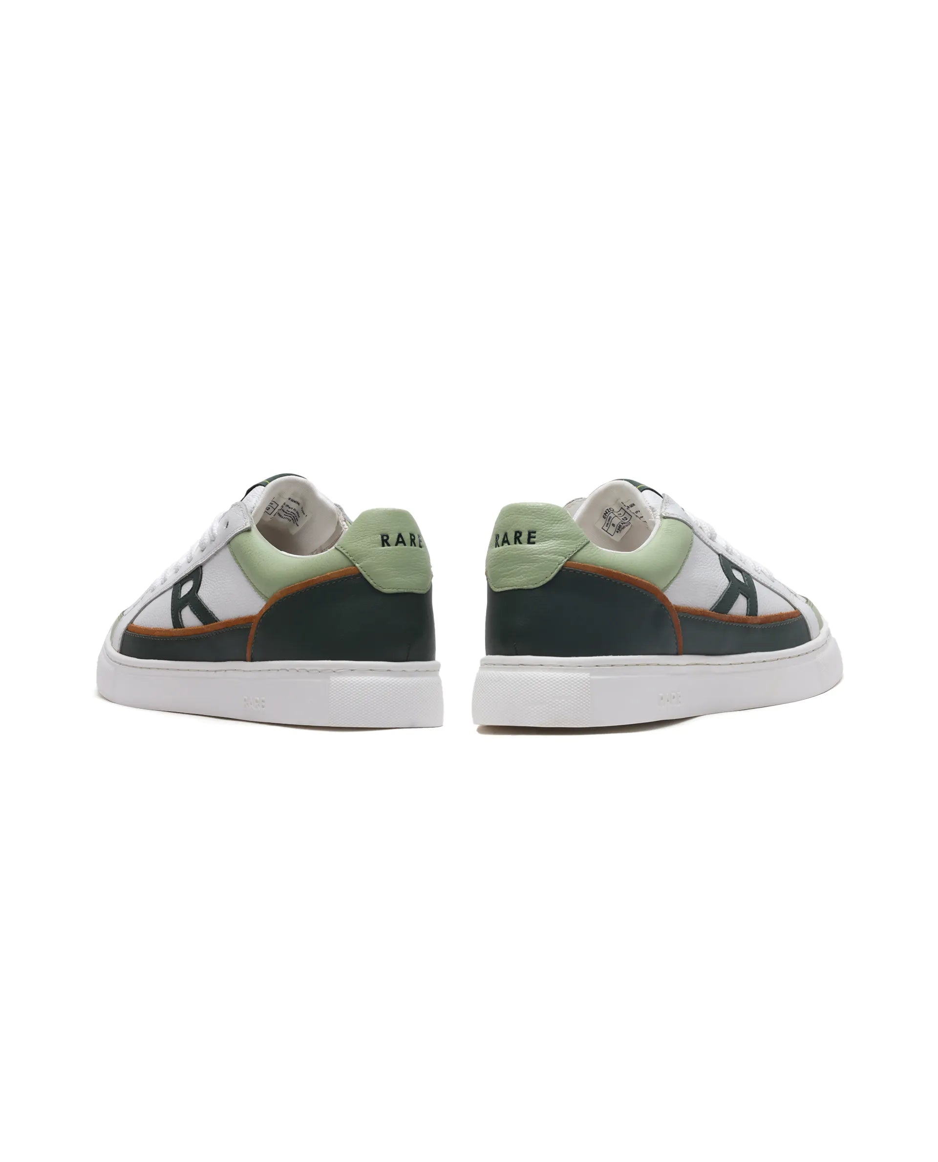 Rare Rabbit Men's Enzo Green Leather Lace-Up Closure Sneaker