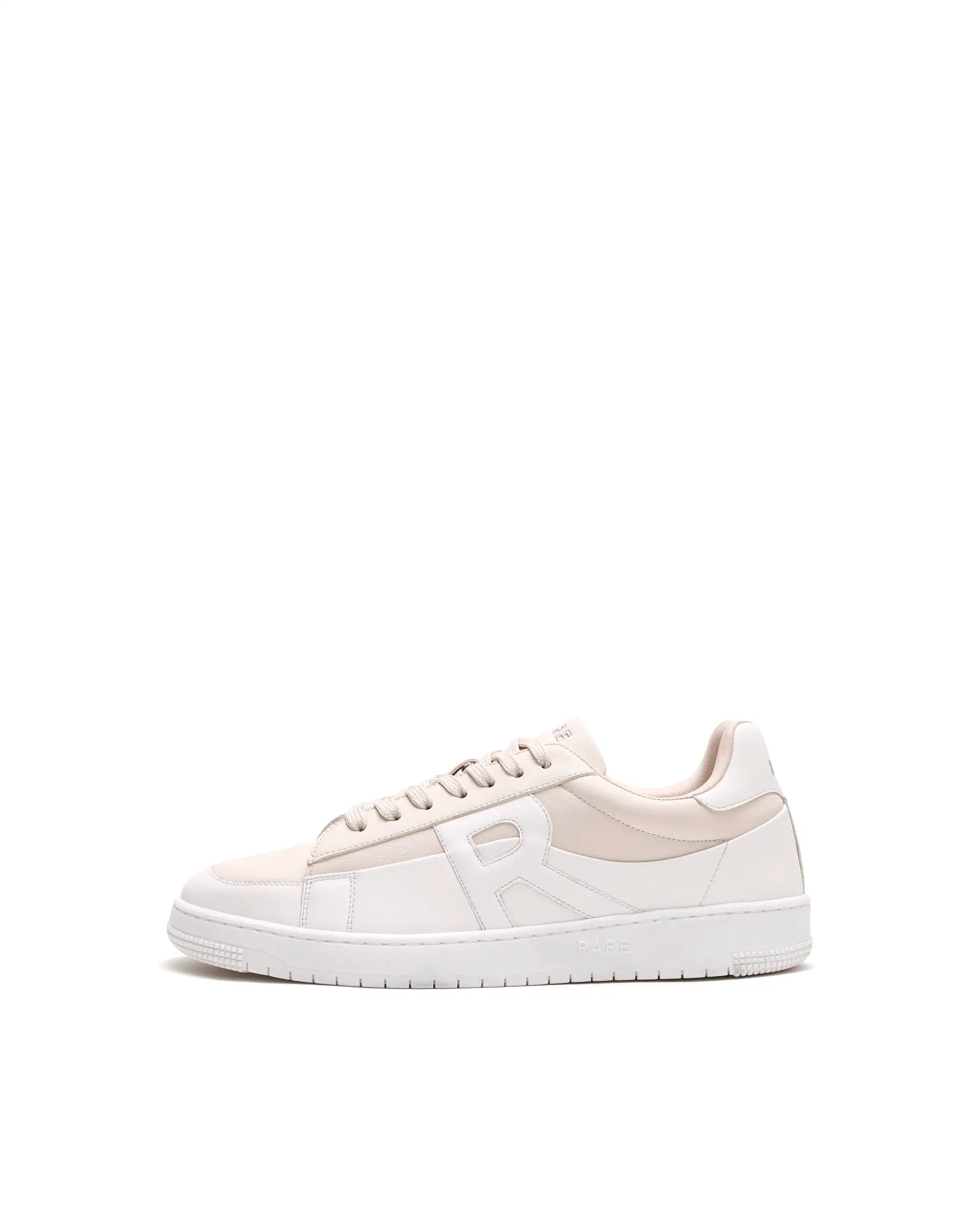 Rare Rabbit Men's Erik Beige Micro Fiber Sneaker
