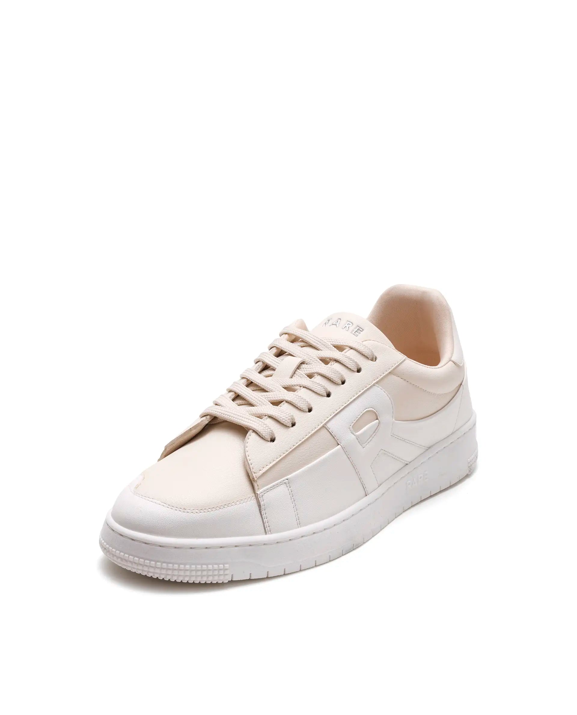 Rare Rabbit Men's Erik Beige Micro Fiber Sneaker