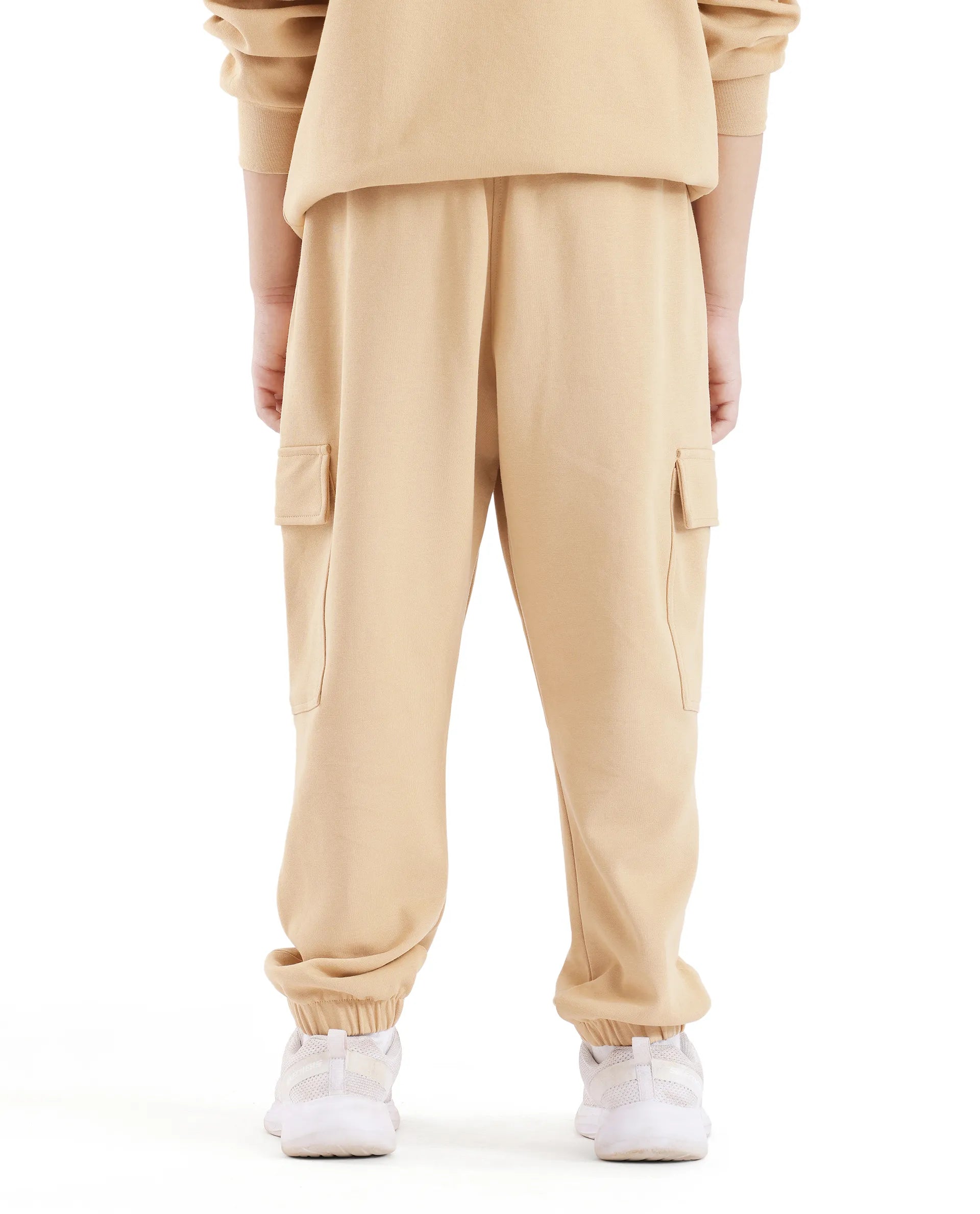 Rare Ones Kids Firot Dusky Yellow Cotton Solid Trackpant
