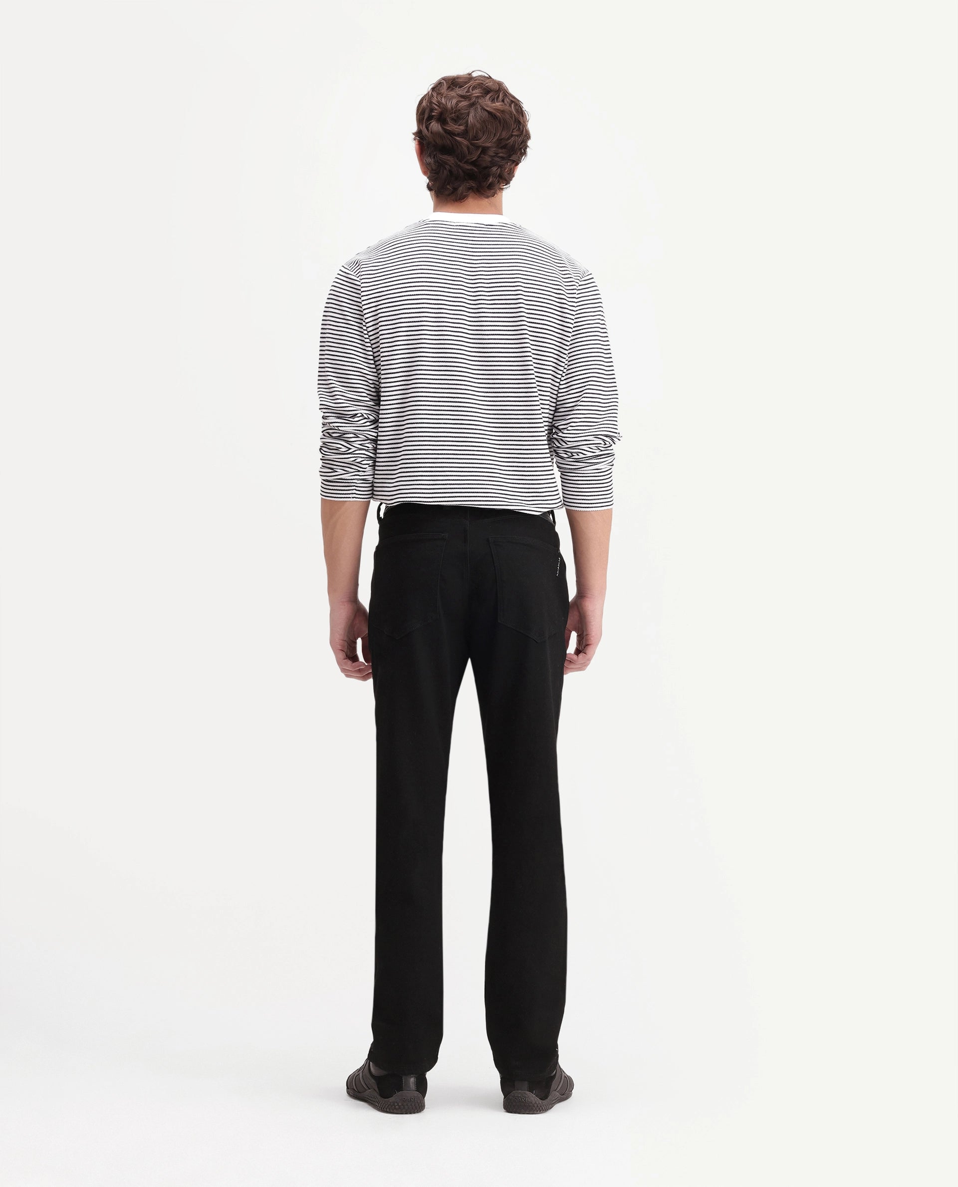 Rare Rabbit Men's Fizz 26 Black Cotton Blend Morris Regular Plain Jeans