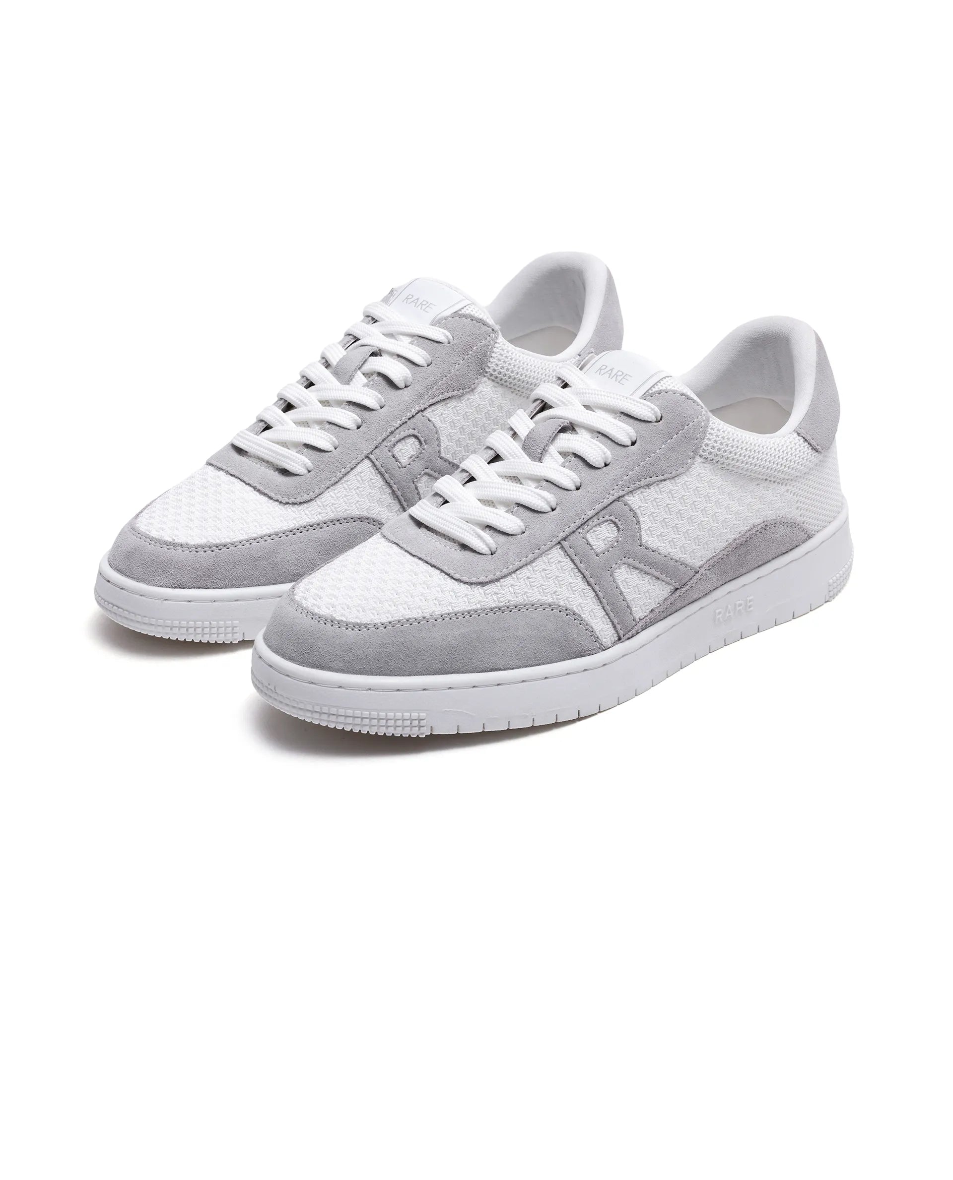 Rare Rabbit Men's Flint White Leather Lace-Up Closure Sneaker