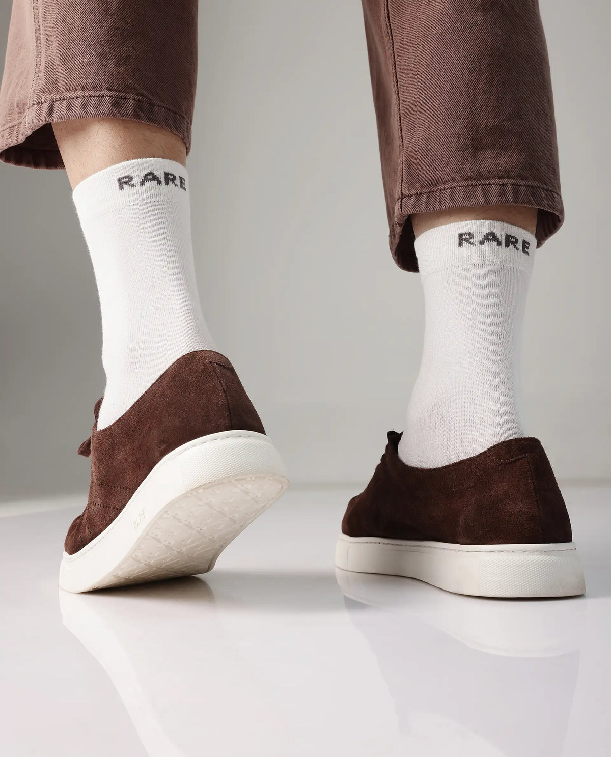 RARE RABBIT MEN'S FULL Socks WHITE SOCKS