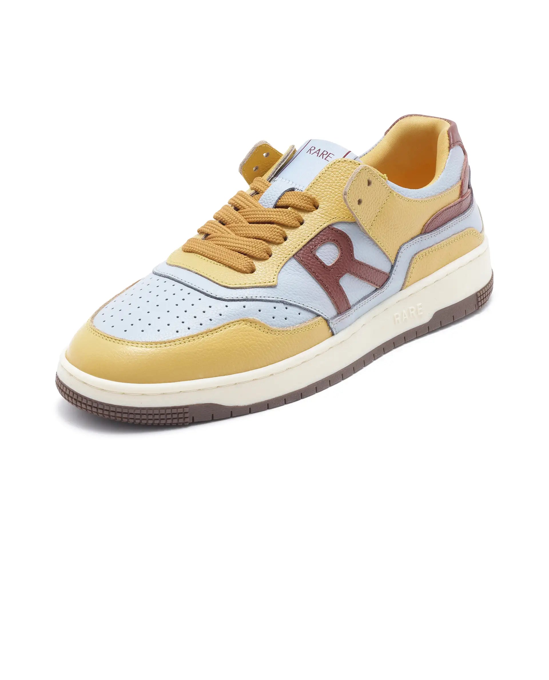 Rare Rabbit Men's Gabbs Blue Plain Shoes