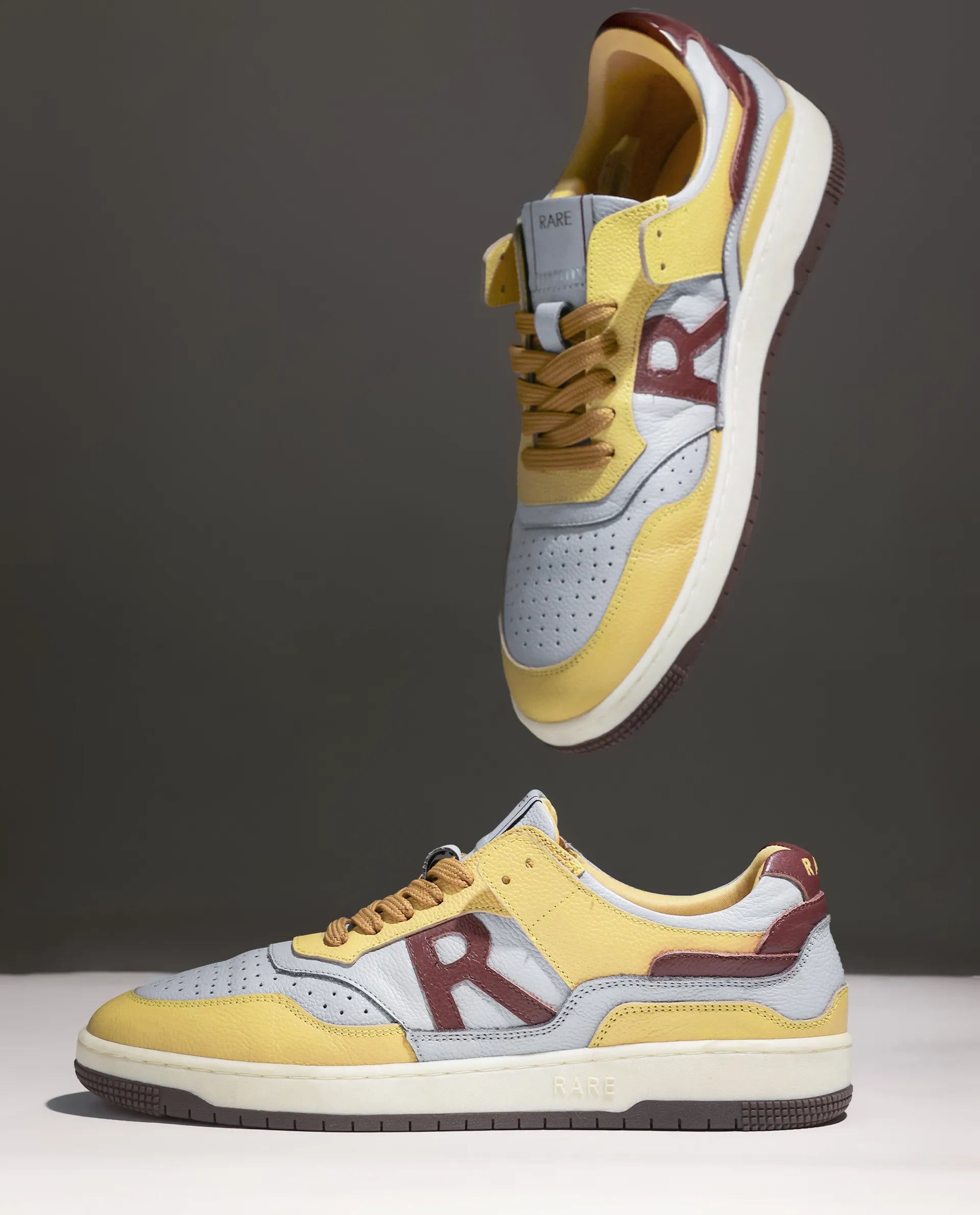 Rare Rabbit Men's Gabbs Blue Plain Shoes