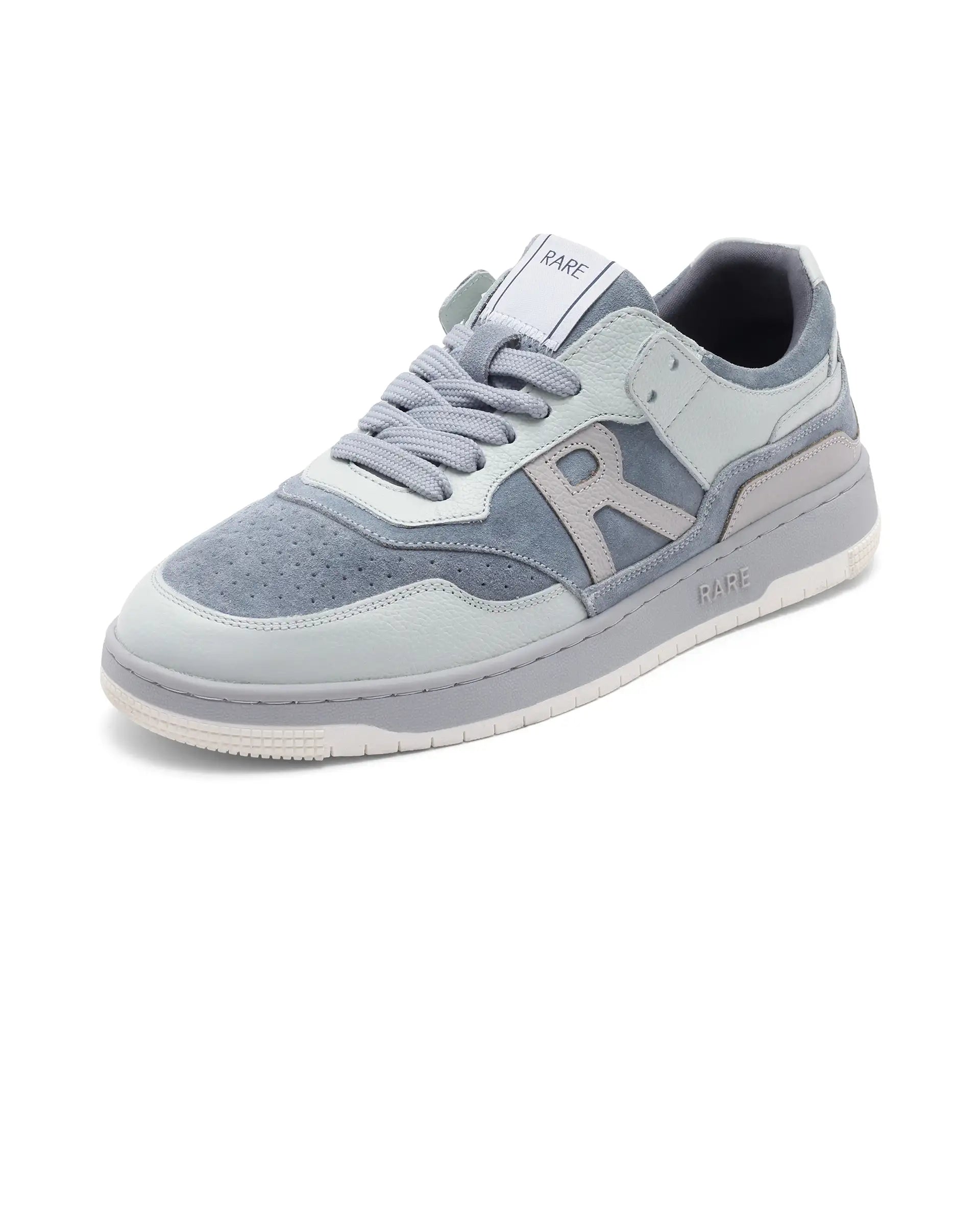 Rare Rabbit Men's Gabbs Grey Plain Shoes