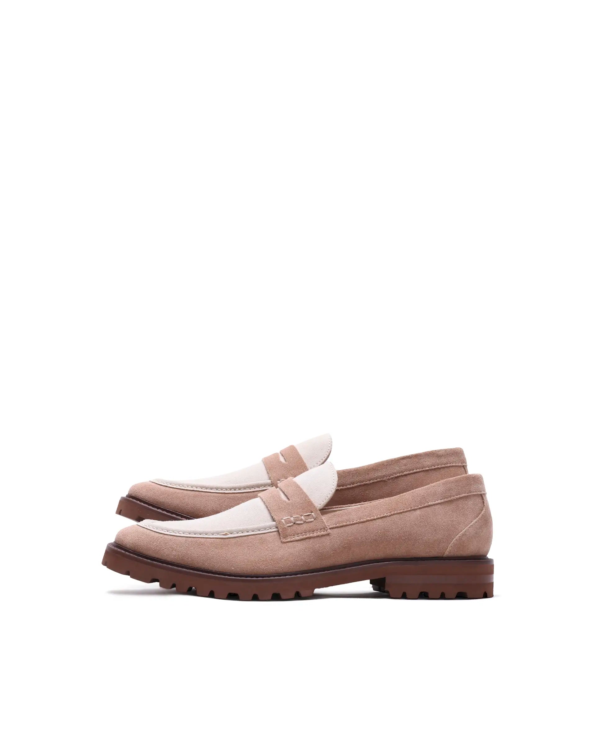 Rare Rabbit Men's Garfield Tan Leather Mocassin