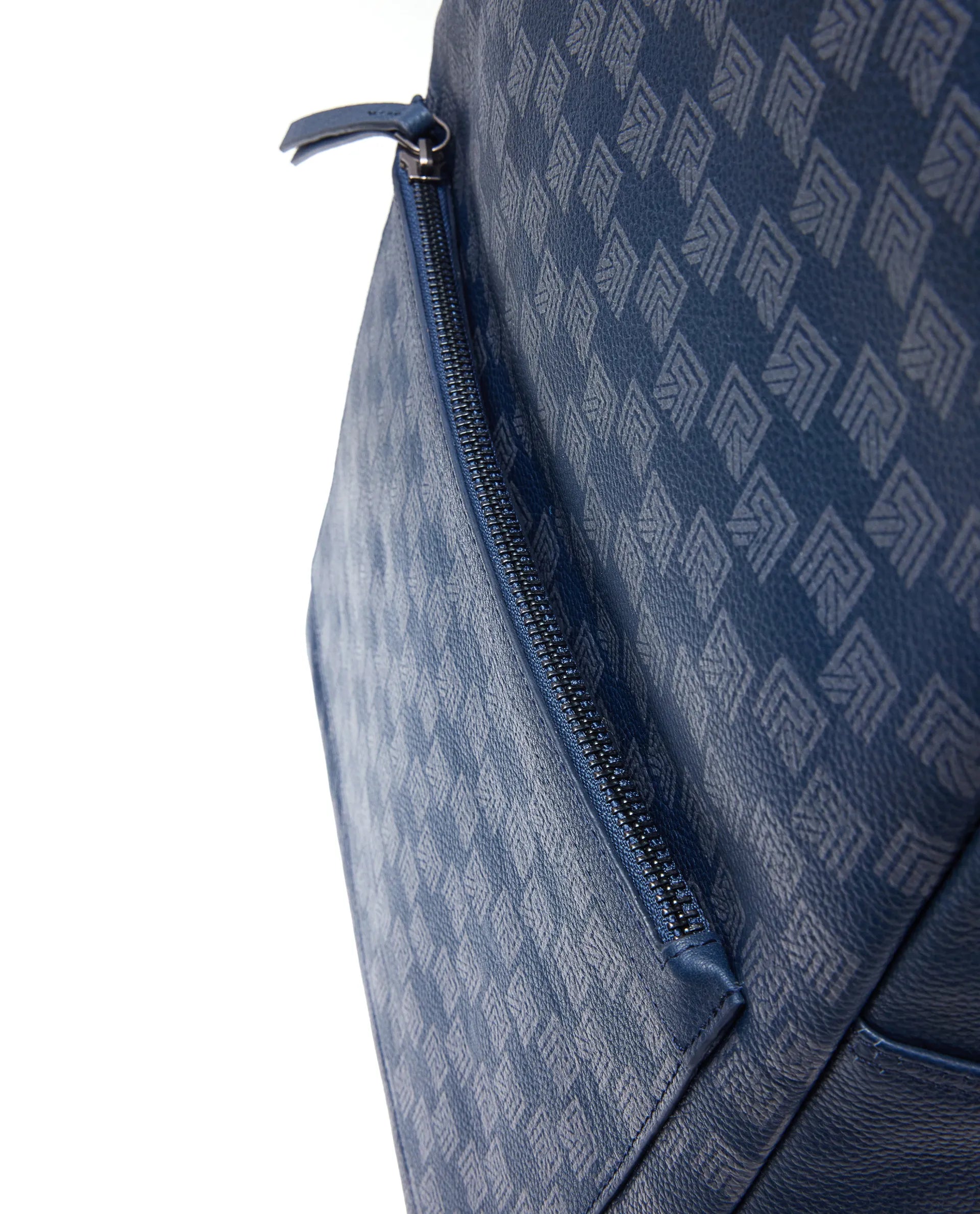 Rare Rabbit Men's Genther Blue Monogram Print Bag