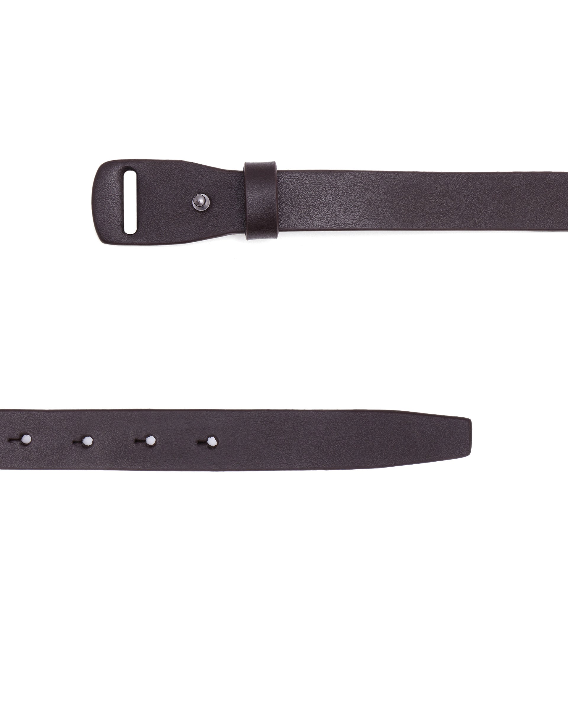 Rare Rabbit Men's Grenger Brown Non-Reversible Smooth Grain Belt