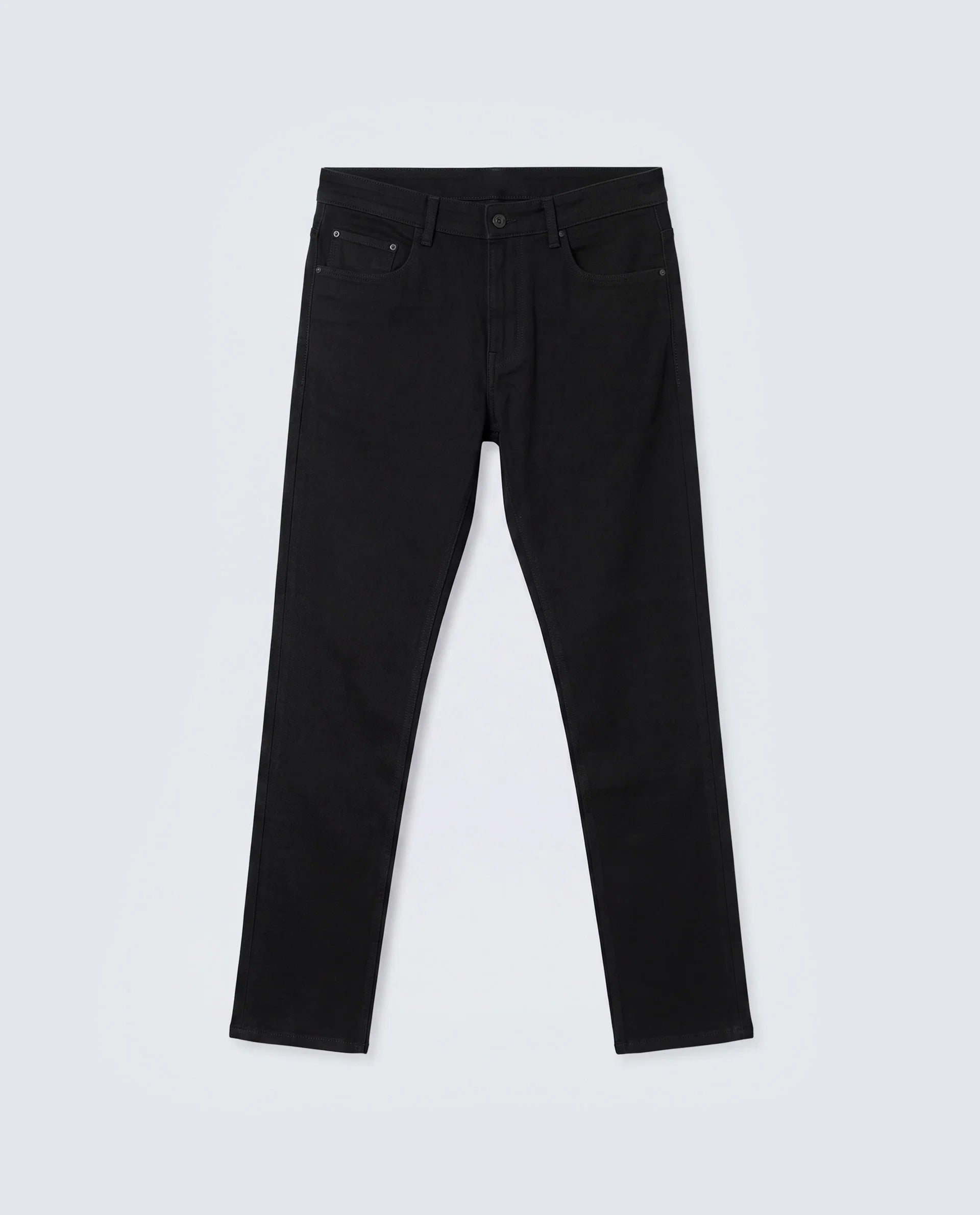 Rare Rabbit Men's Fiz Bh Black Cotton Blend Fabric Hawk Slim Plain Jeans