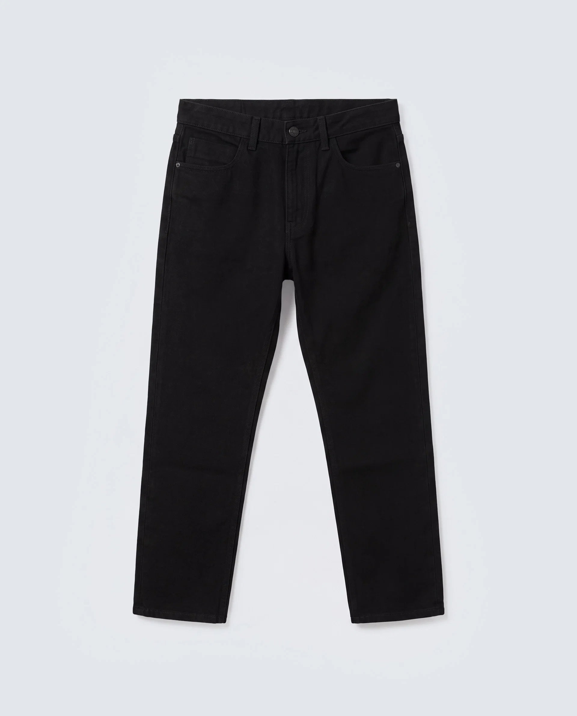 Rare Rabbit Men's Khal 26 Black Cotton Kurt Carrot Plain Jeans