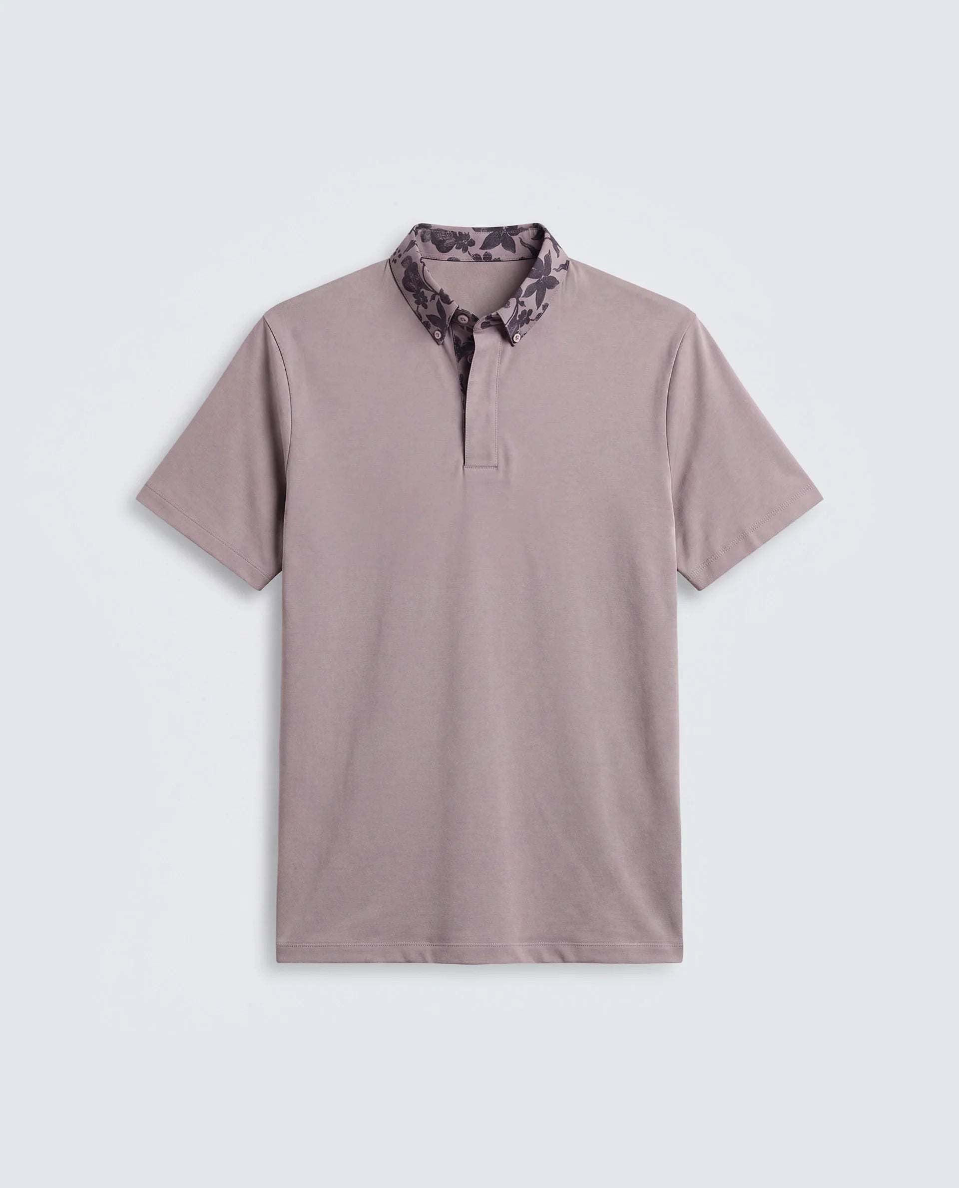 Rare Rabbit Men's Ringer-A25 Dusky Pink Cotton Plain Regular Fit Half Sleeve Polo