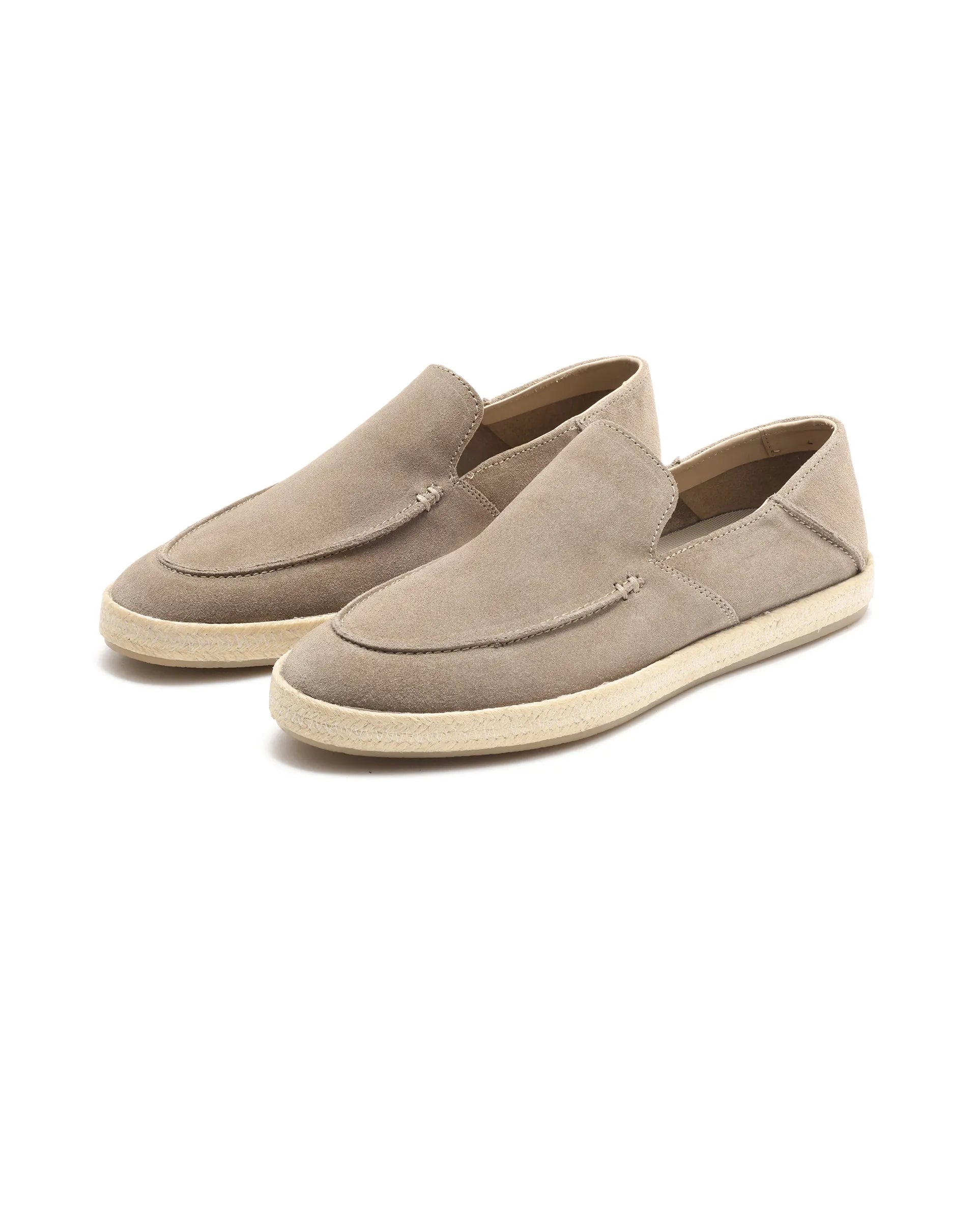 Rare Rabbit Men Havana Lite Fawn Suede Leather Slip-On Closure Shoes