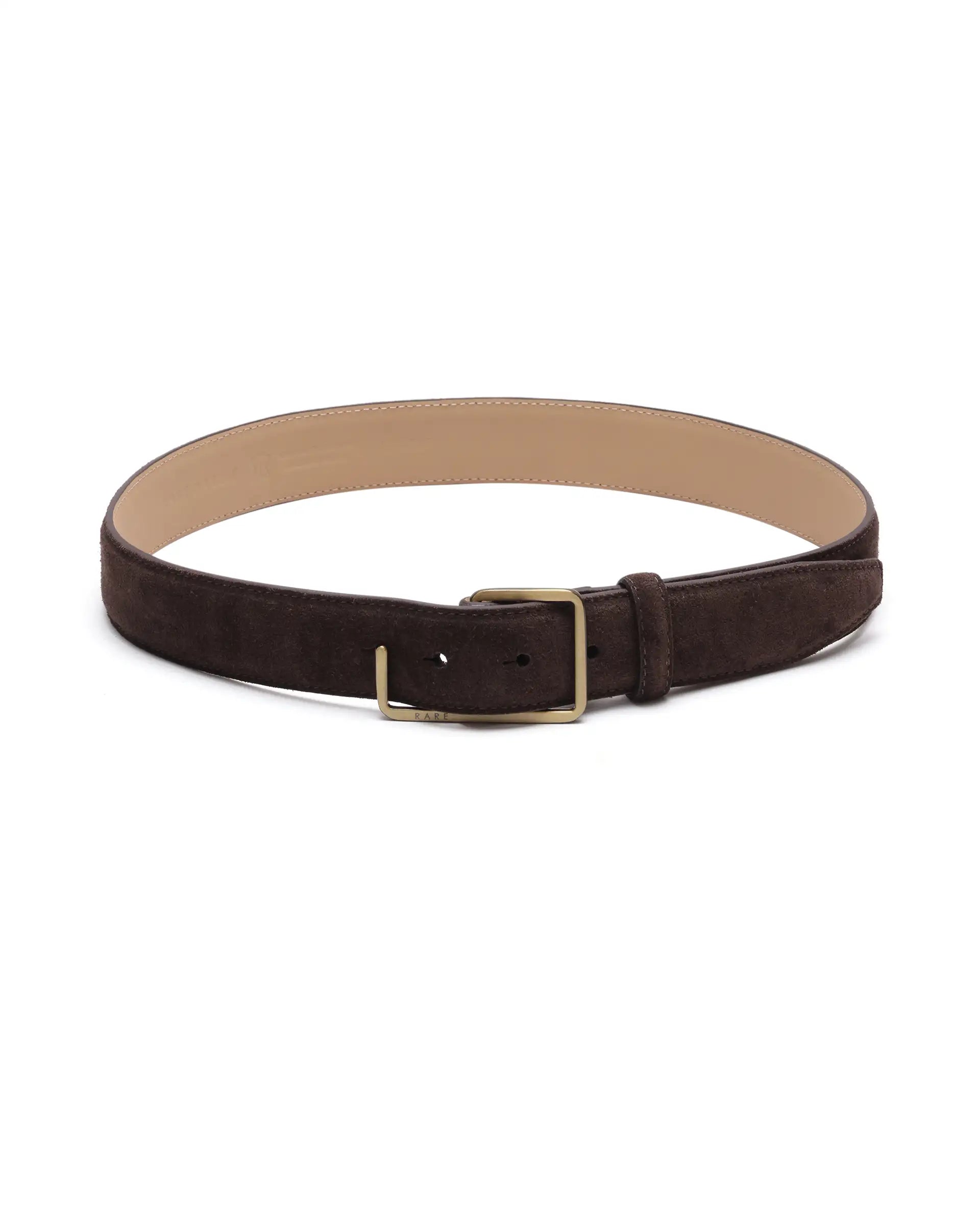 Rare Rabbit Men Hedvig Coffee Brown Belt