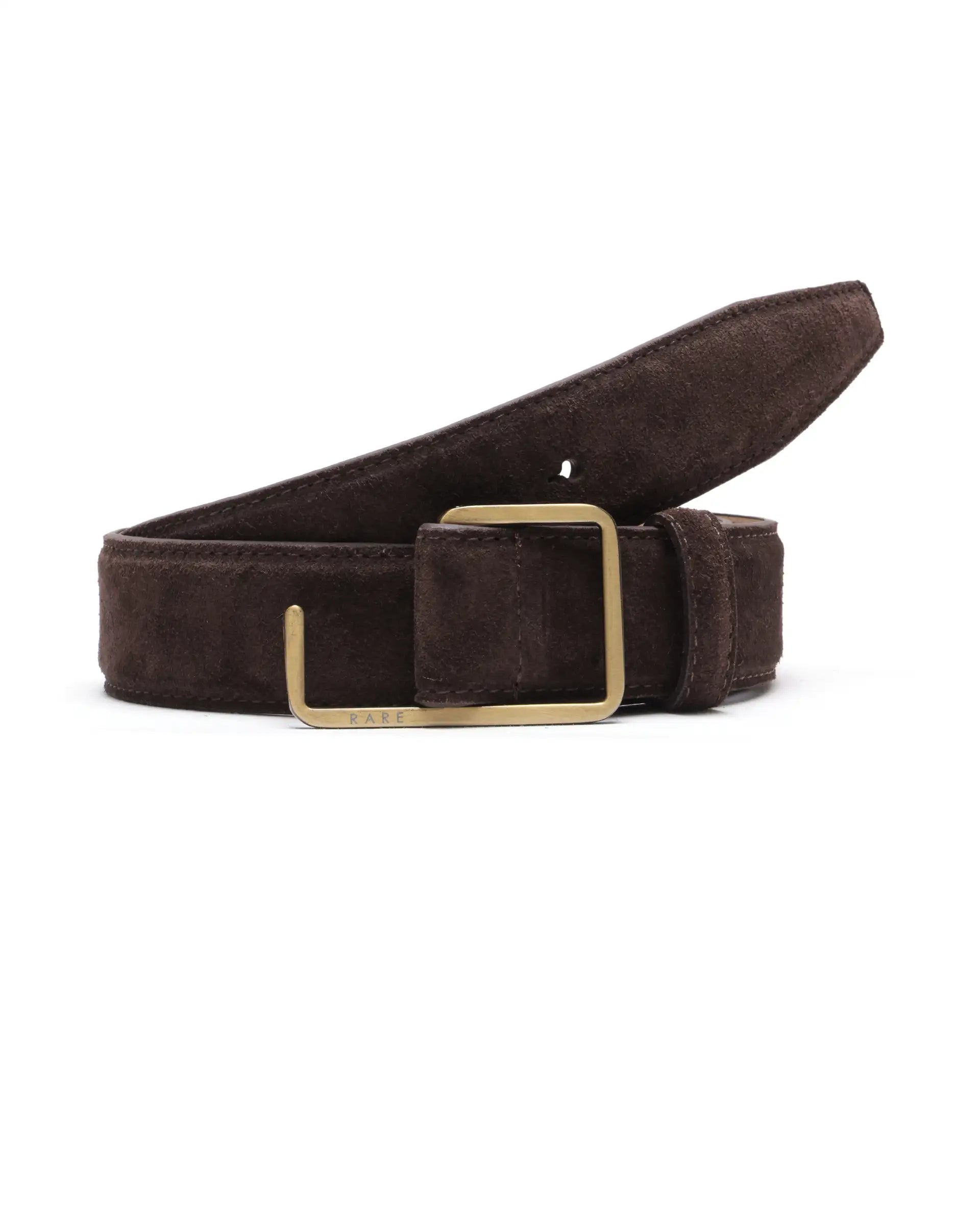 Rare Rabbit Men Hedvig Coffee Brown Belt