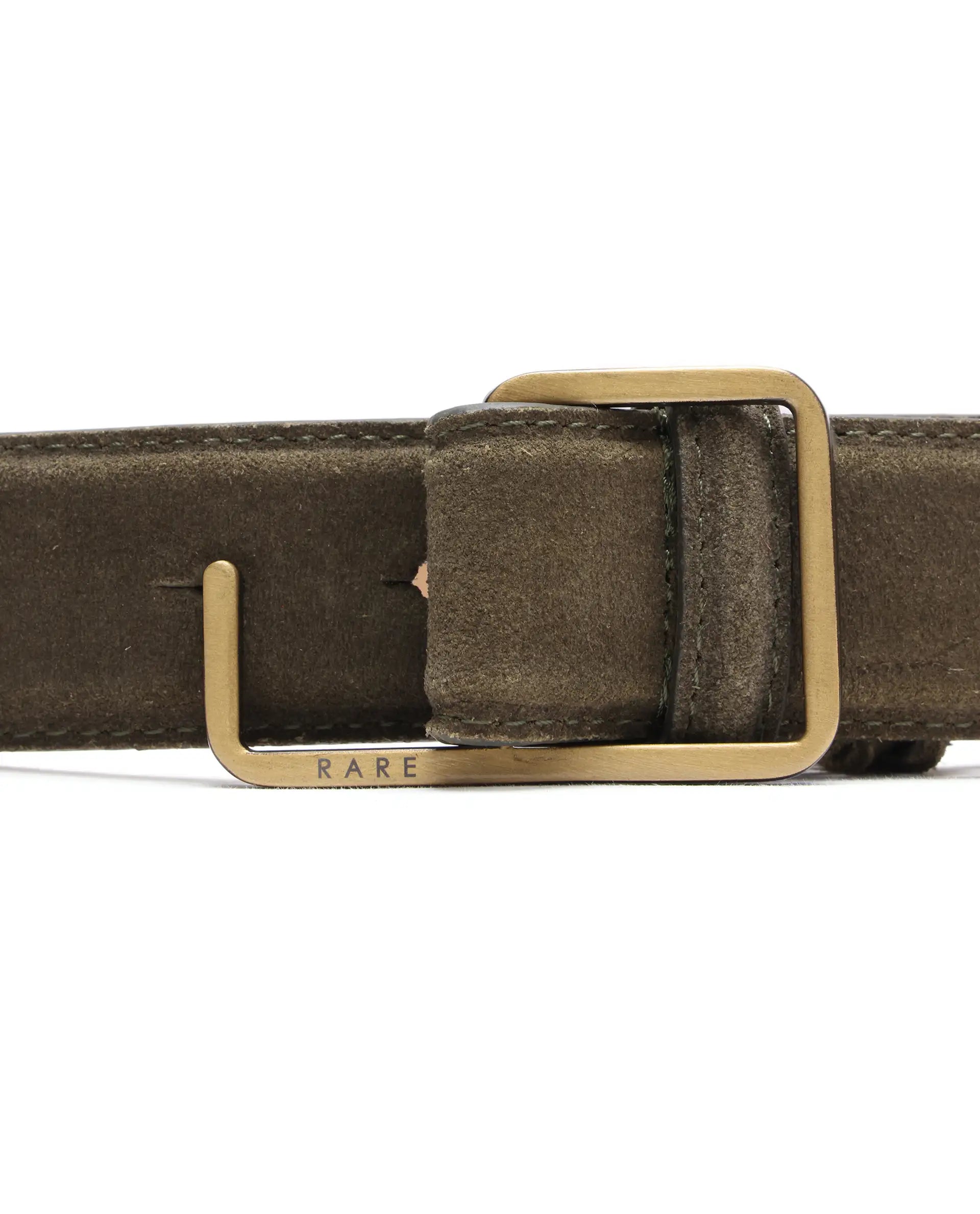 Rare Rabbit Men Hedvig Olive Belt