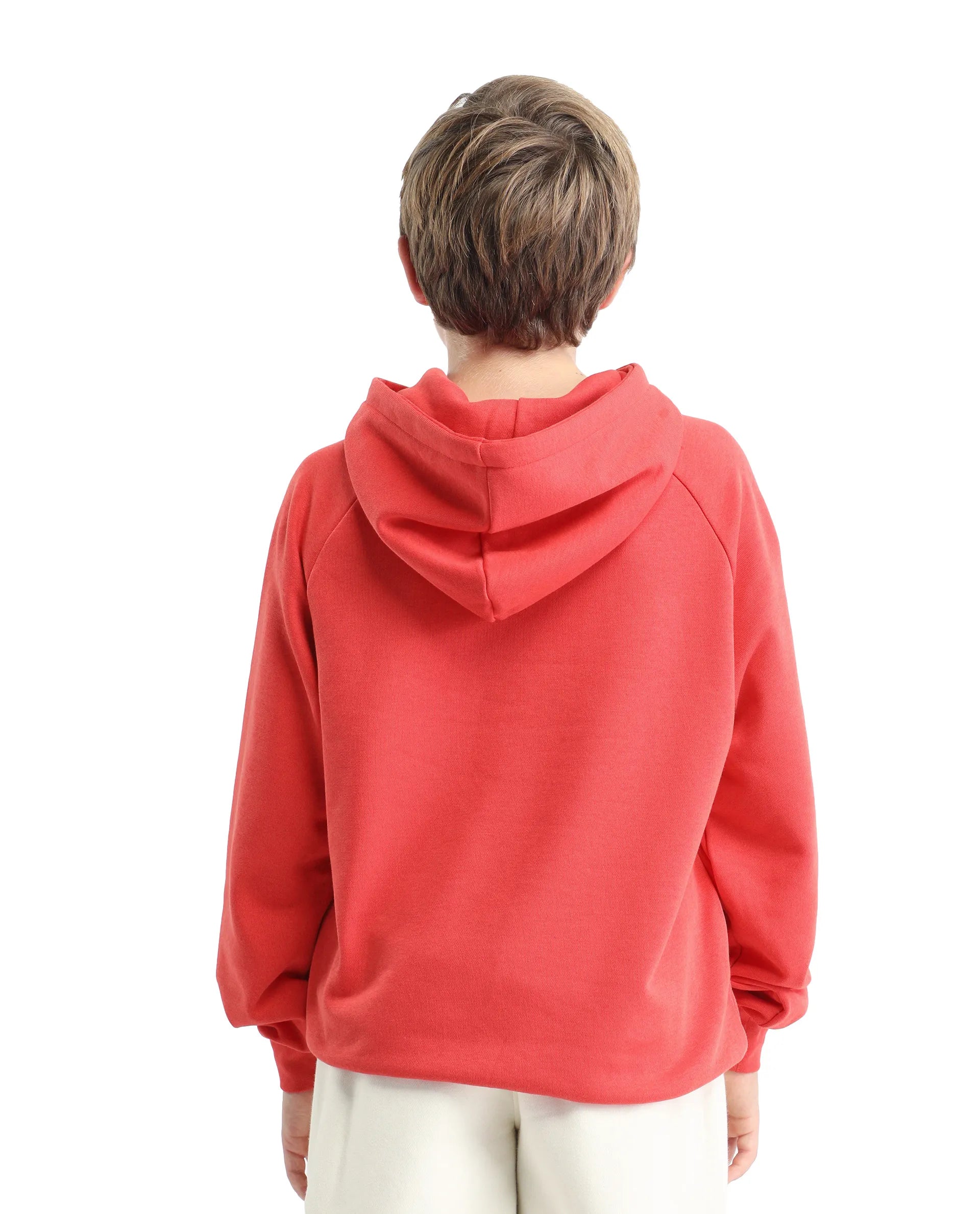 Rare Ones Kids Huck Red Cotton Pull On Crew Neck Full Sleeves Fit Sweatshirt