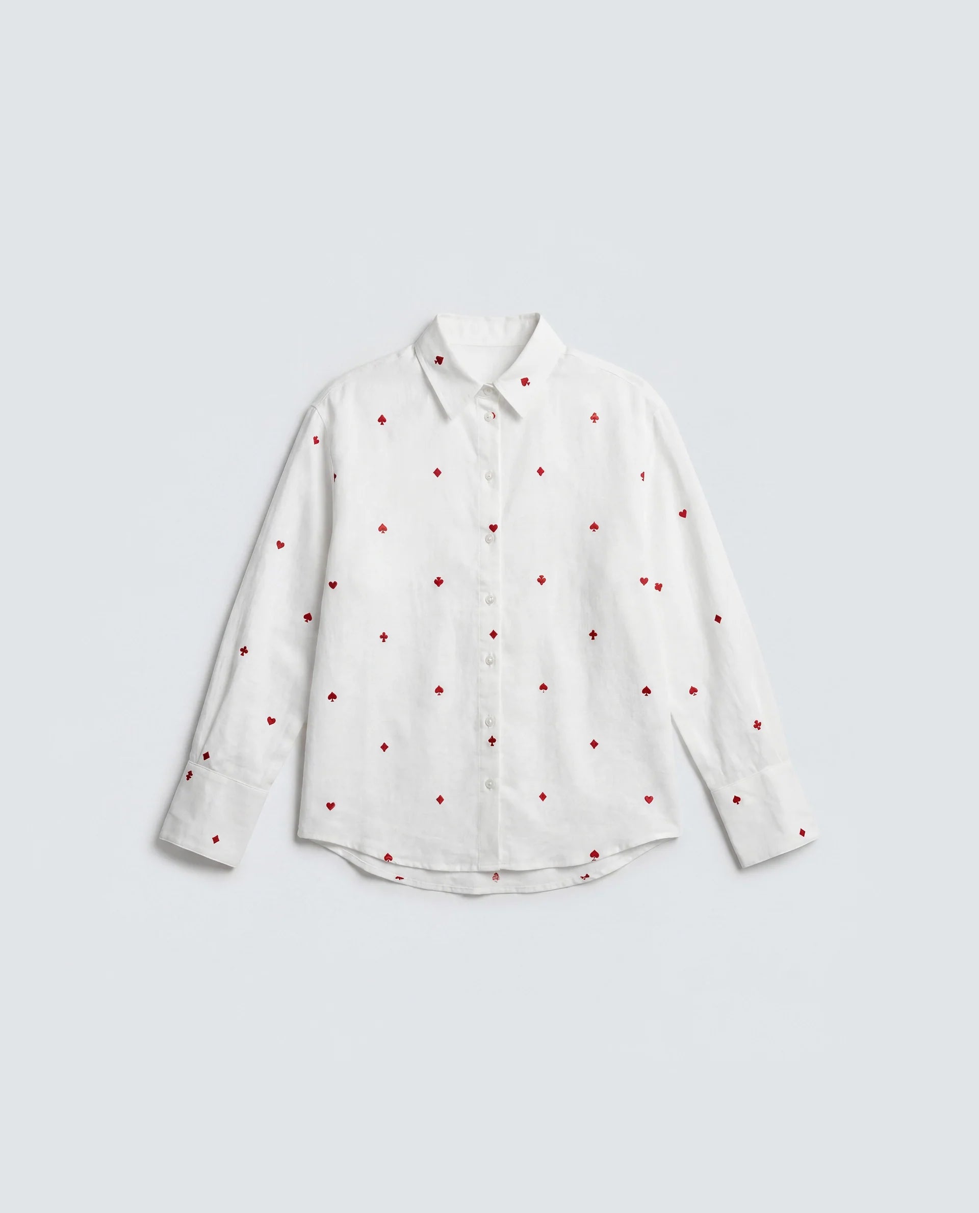 Rareism Women's Melox Off White Cotton Full Sleeve Spread Collar Relaxed Plain Shirt