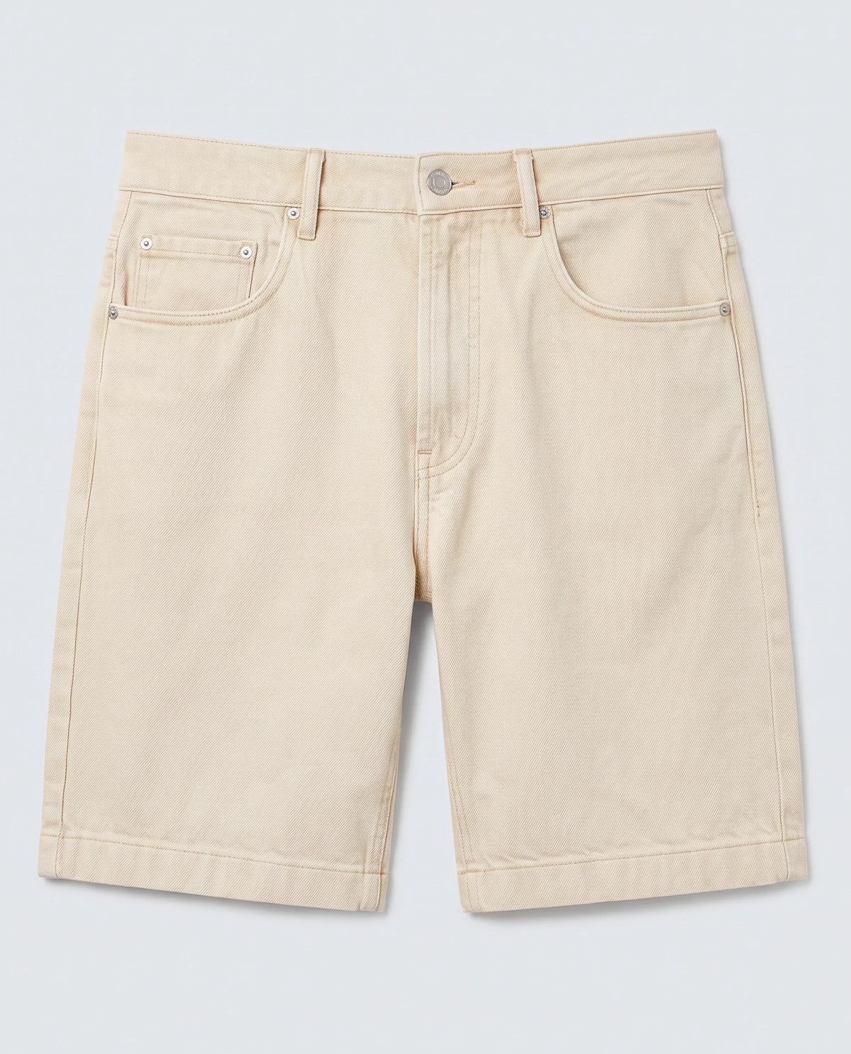 Rare Rabbit Men's Carp Light Beige Cotton Fabric Regular Fit Plain Shorts