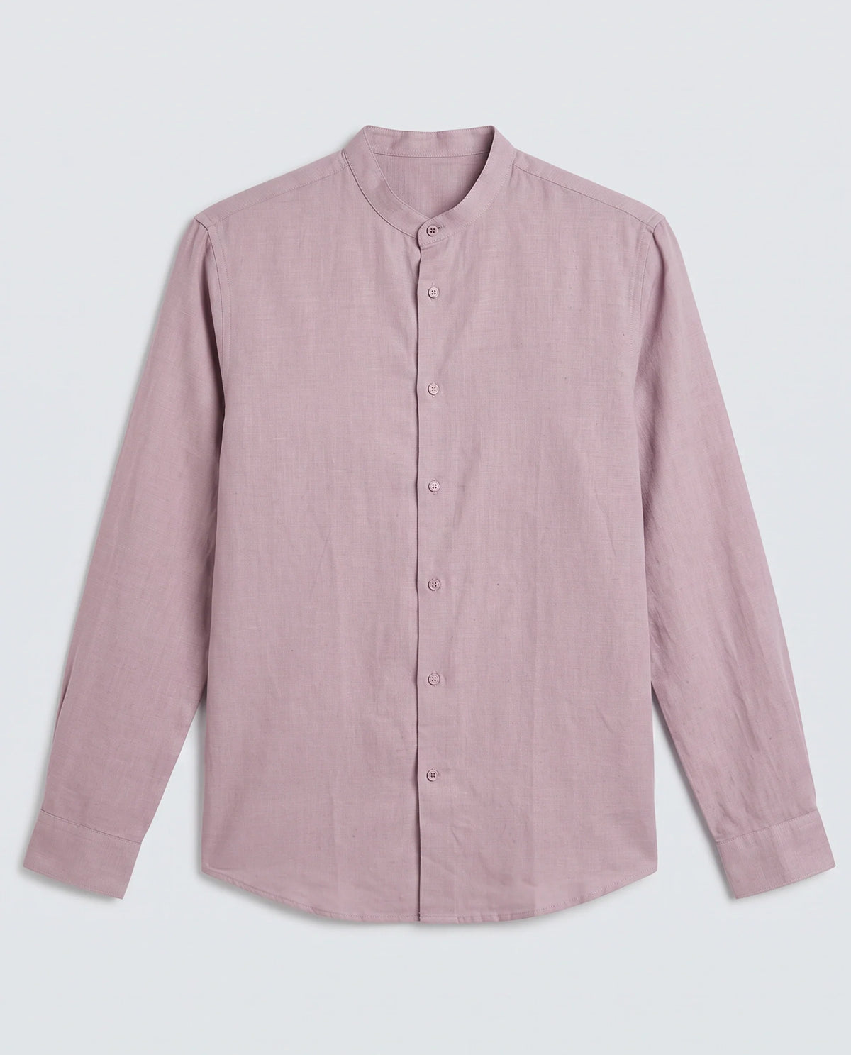 Rare Rabbit Men's Cinex 26 Dusky Pink Linen Blend Fabric Full Sleeve Regular Fit Shirt
