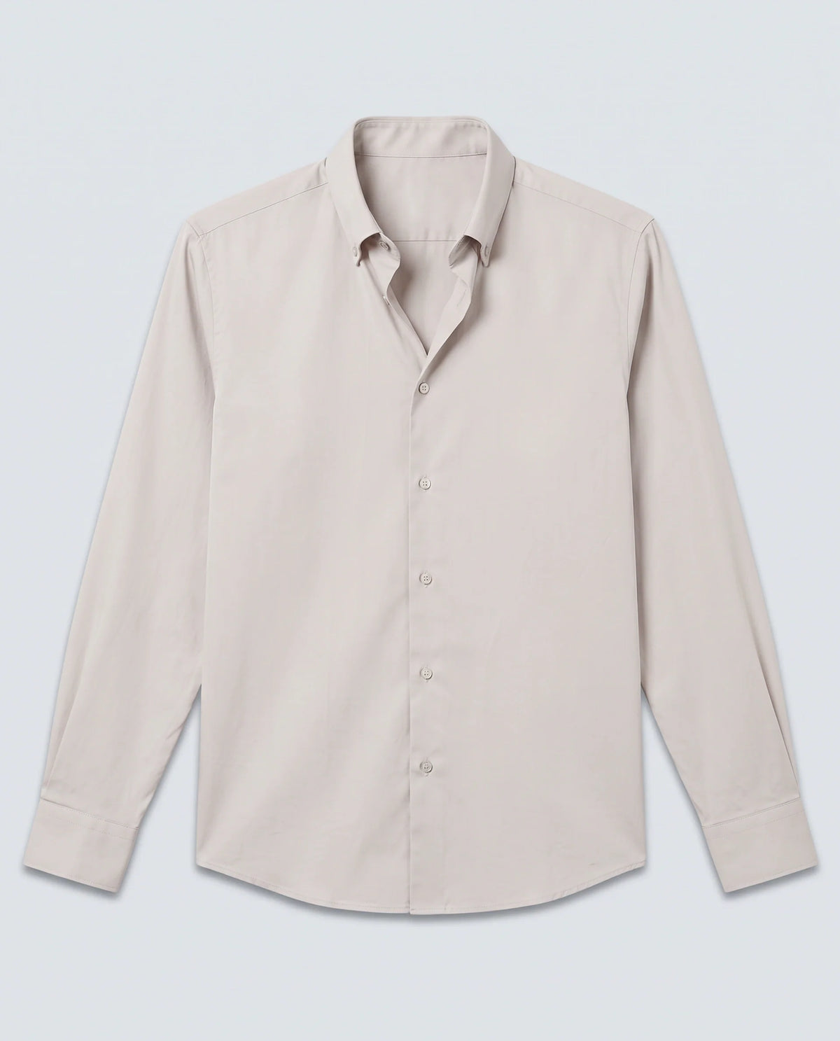 Rare Rabbit Men's Como-27 Dusky Beige Cotton Blend Fabric Full Sleeve Spread Collar Regular Fit Plain Shirt