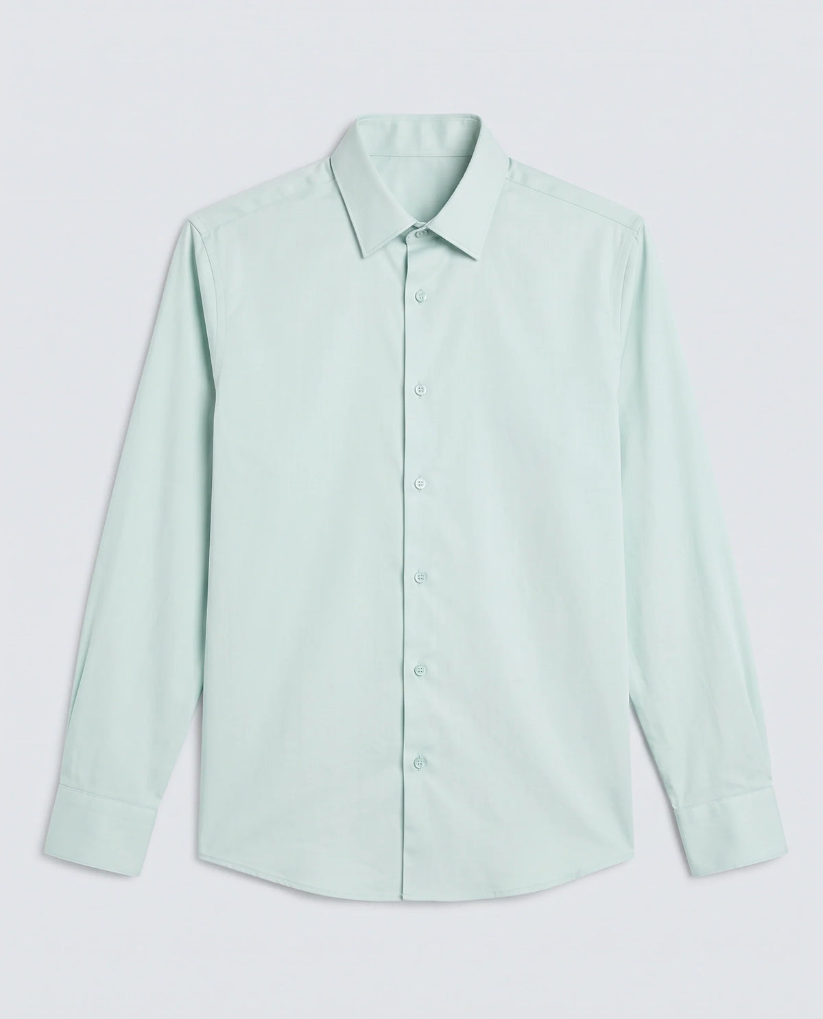 Rare Rabbit Men's Como-27 Dusky Blue Cotton Blend Fabric Full Sleeve Spread Collar Regular Fit Plain Shirt